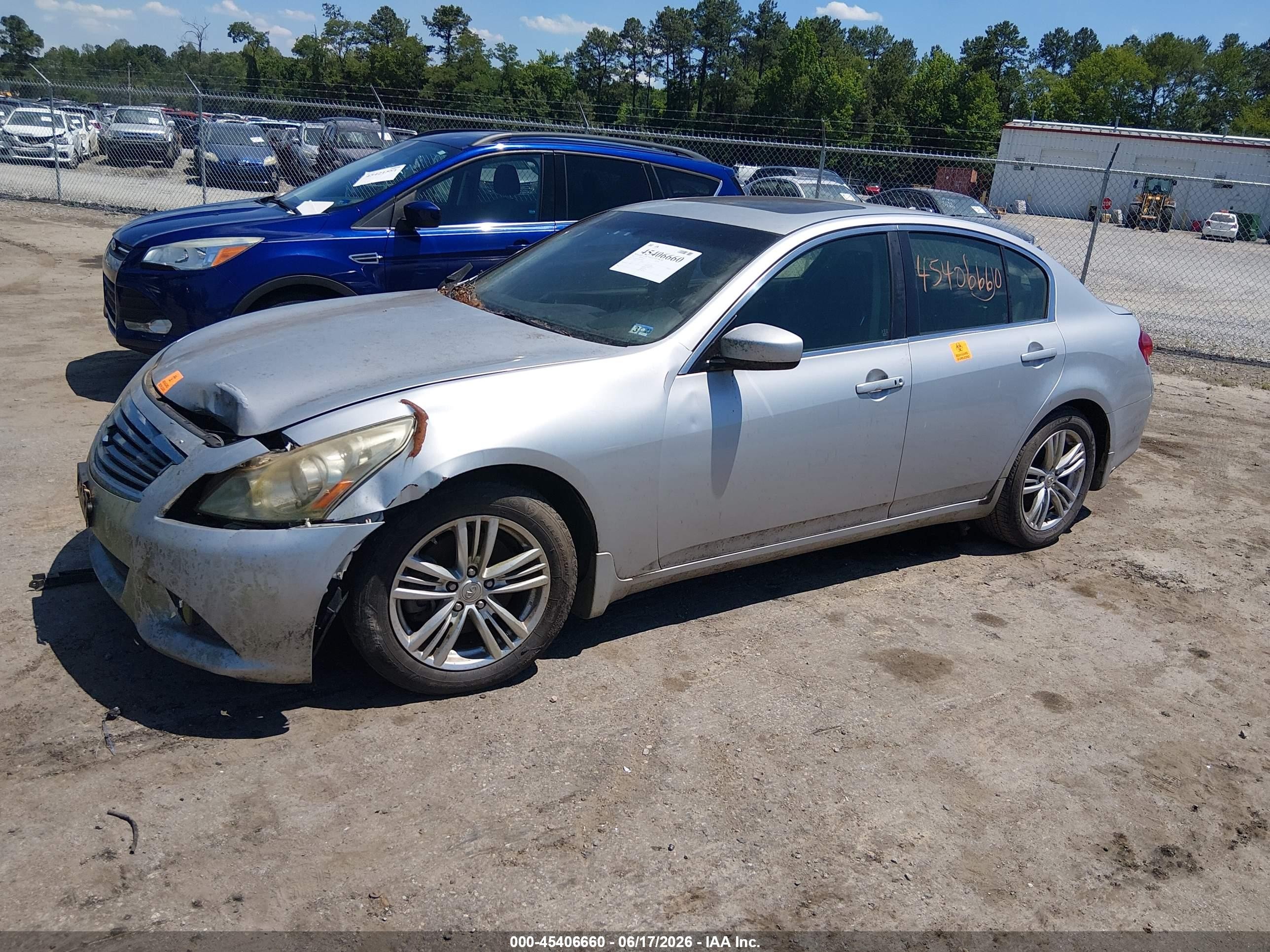 2013 Infiniti G37x   Silver vin: JN1CV6AR7DM758997