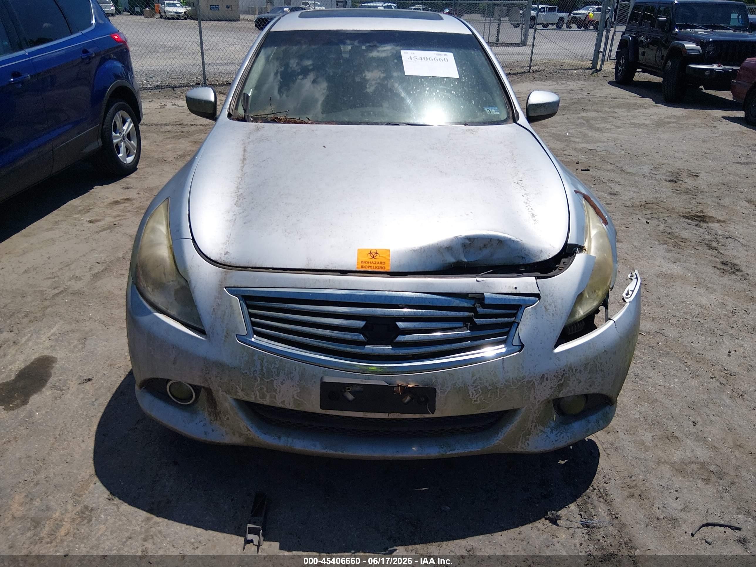 2013 Infiniti G37x   Silver vin: JN1CV6AR7DM758997