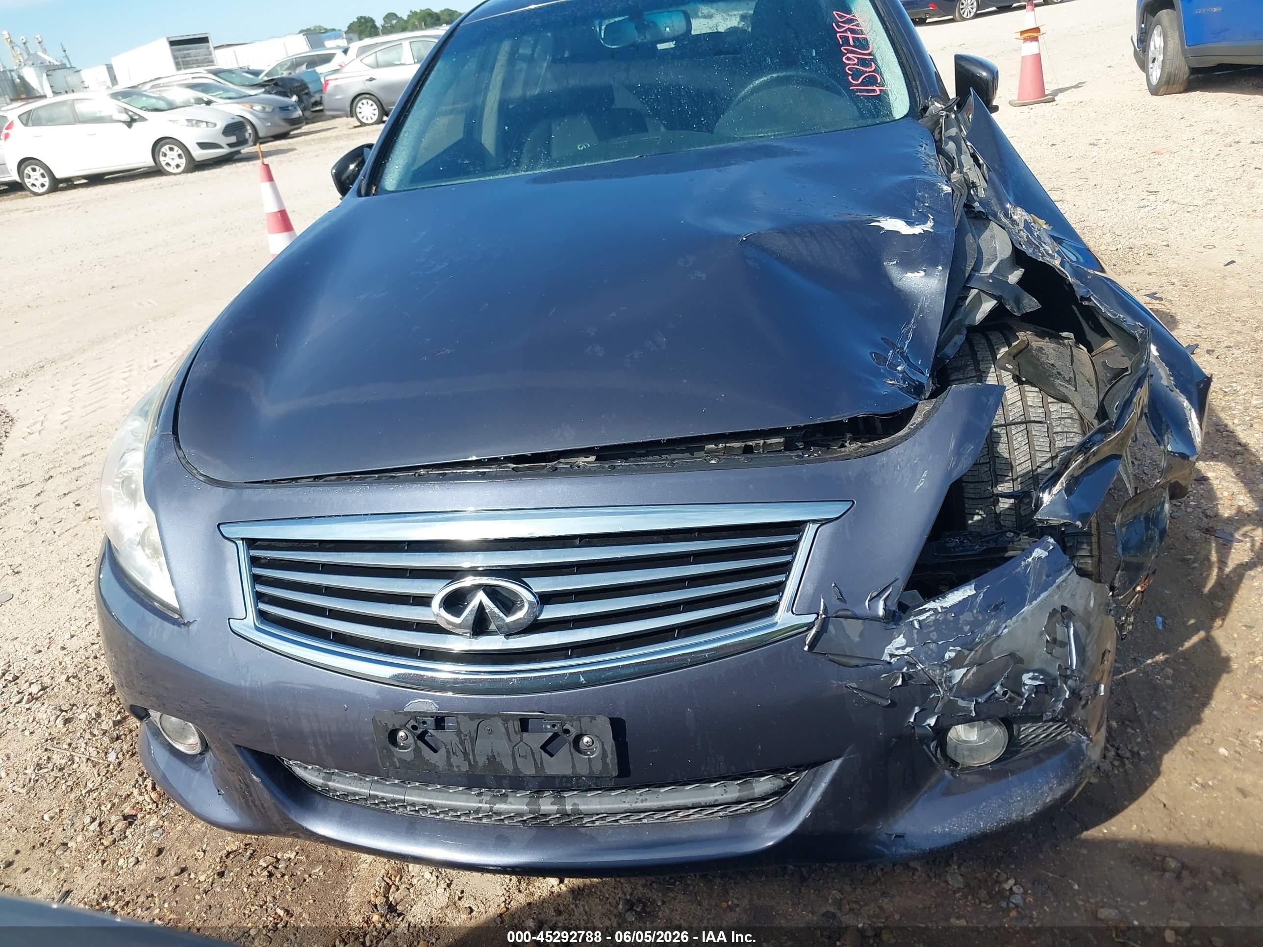 2013 Infiniti G37x   Серый vin: JN1CV6AR7DM759745