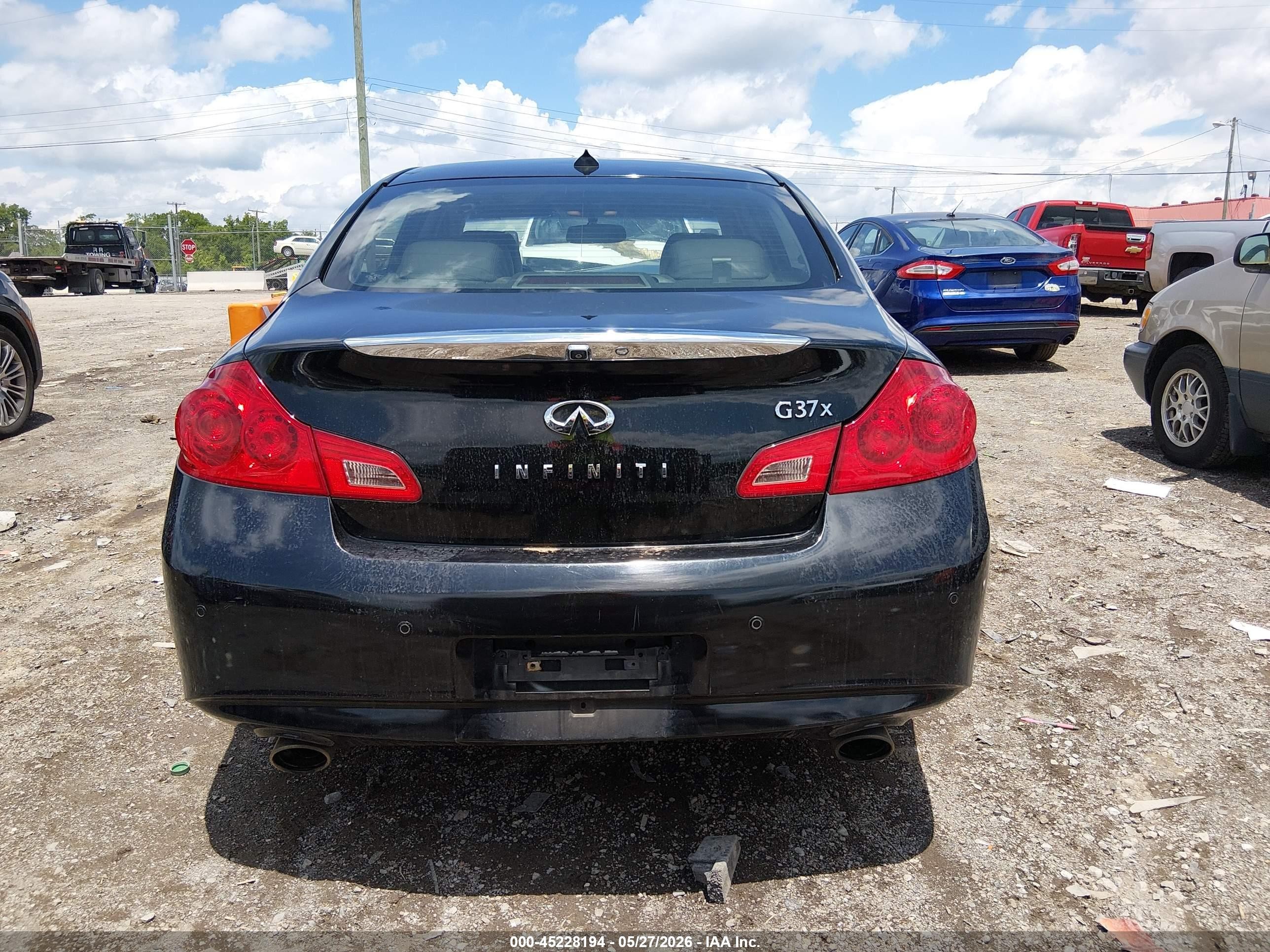 2013 Infiniti G37x   Black vin: JN1CV6AR7DM760748