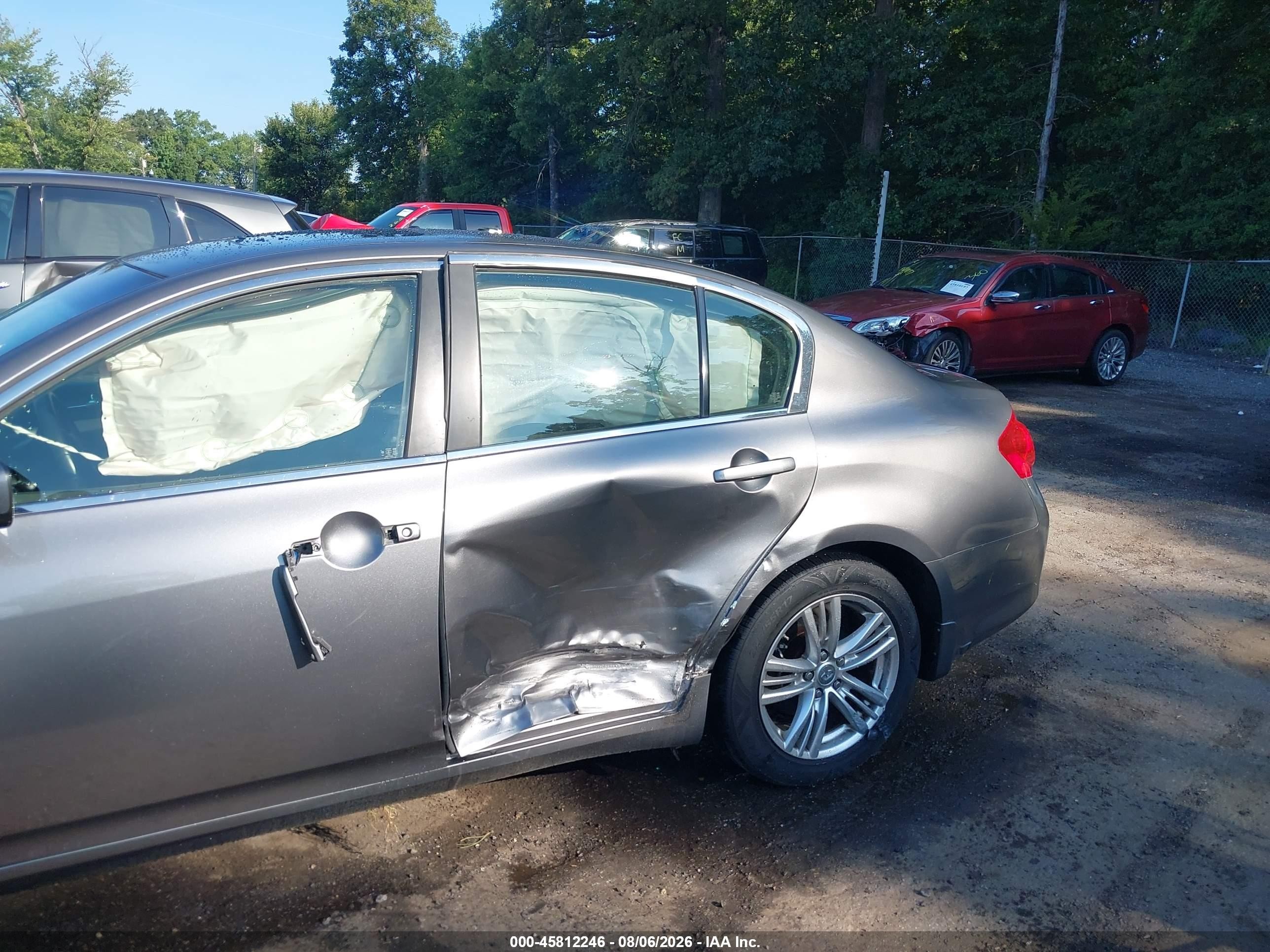 2013 Infiniti G37x Gray vin: JN1CV6AR7DM768929