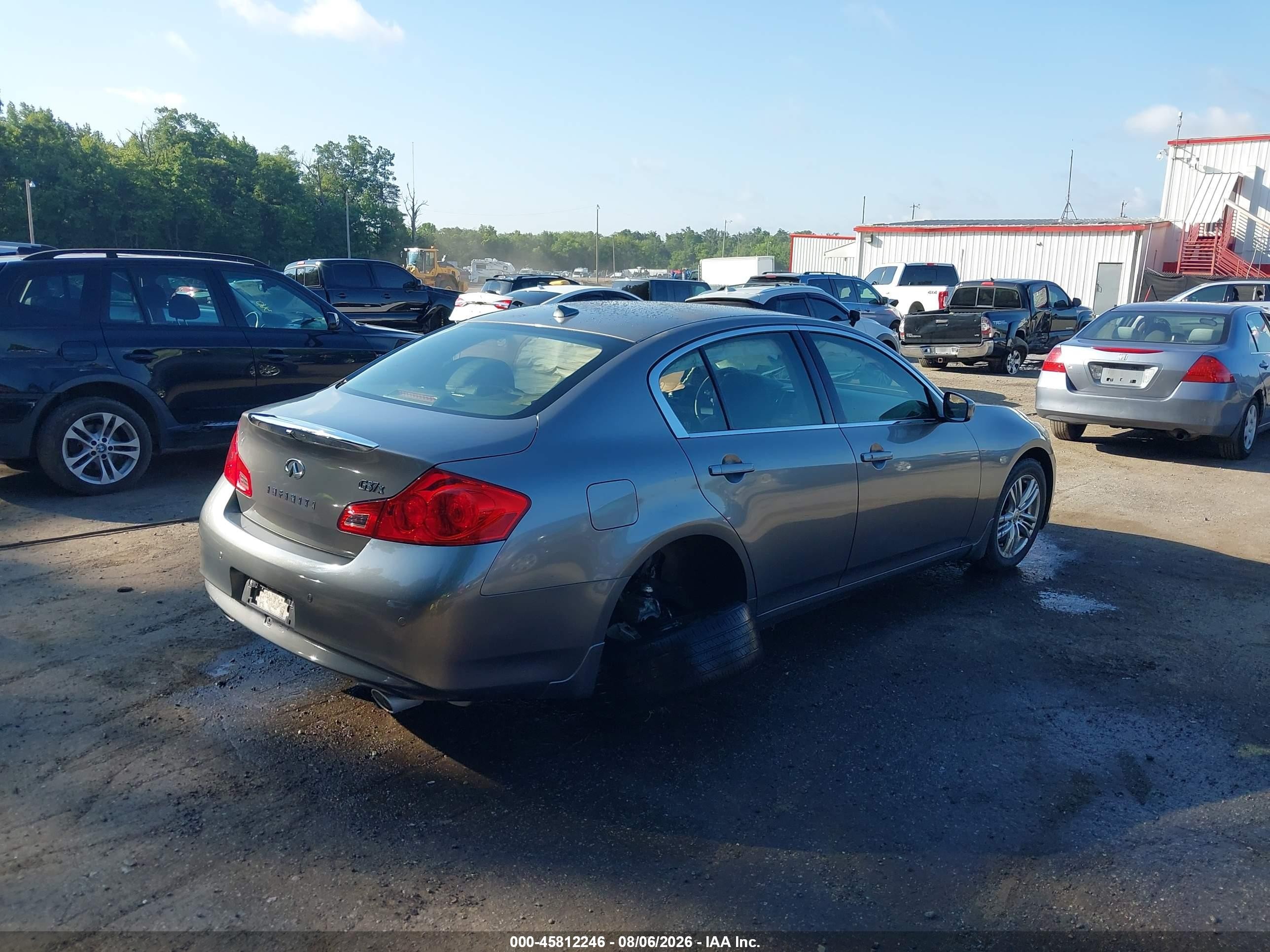2013 Infiniti G37x Gray vin: JN1CV6AR7DM768929