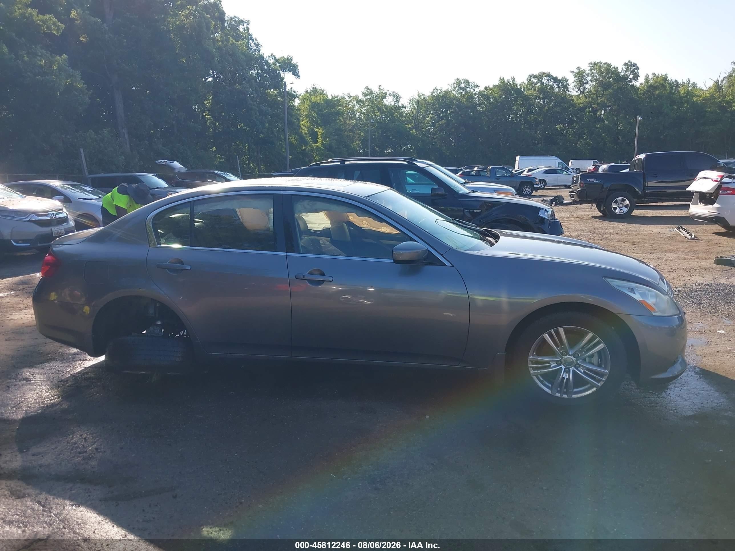 2013 Infiniti G37x Gray vin: JN1CV6AR7DM768929