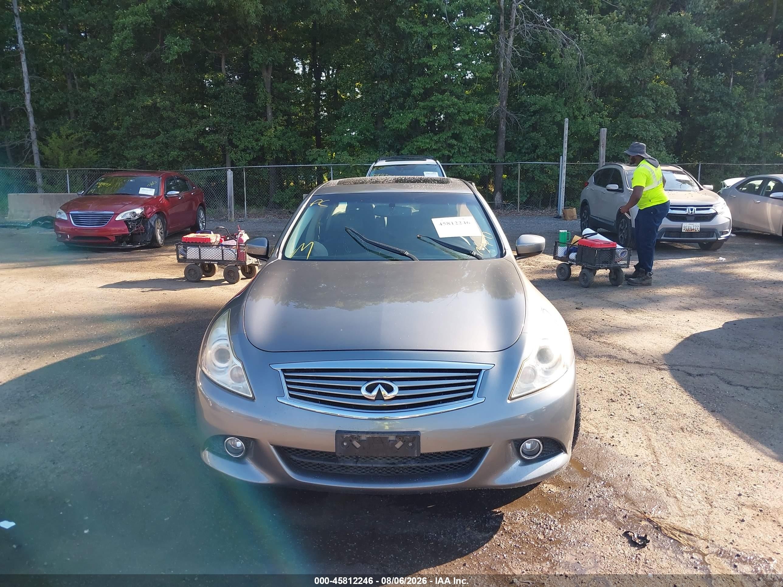 2013 Infiniti G37x Gray vin: JN1CV6AR7DM768929