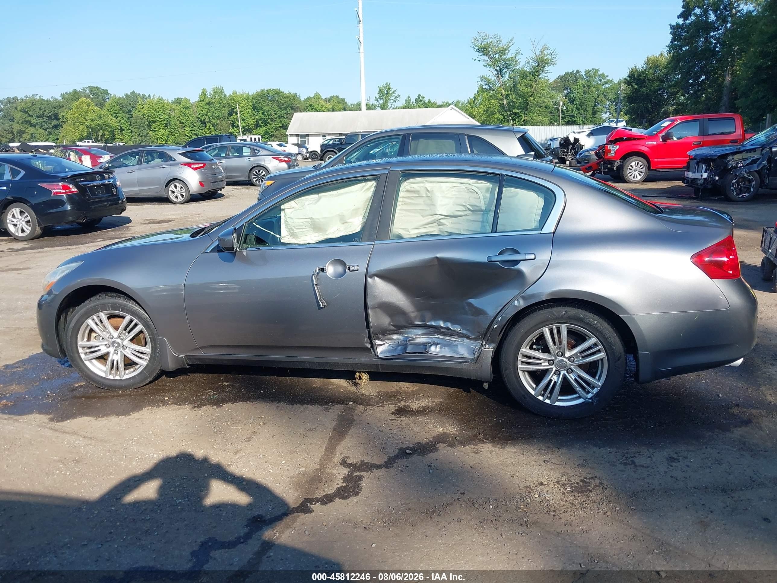 2013 Infiniti G37x Gray vin: JN1CV6AR7DM768929