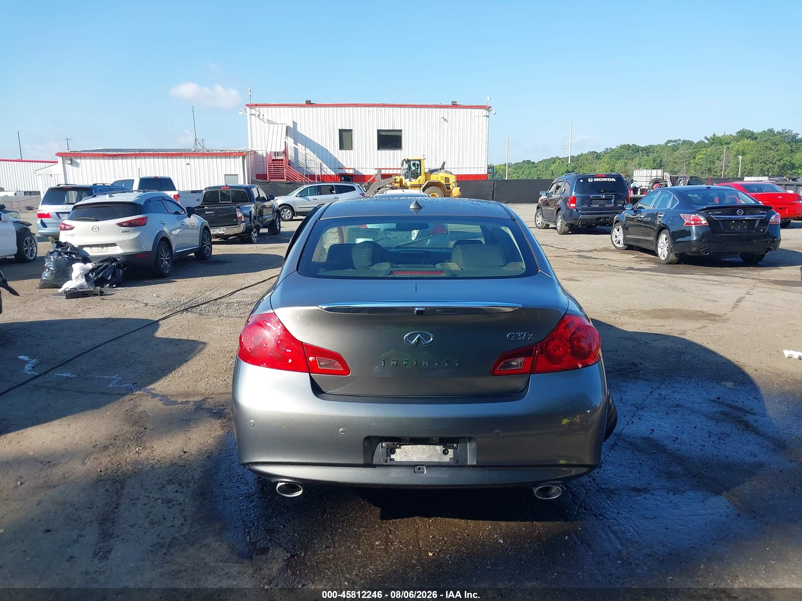 2013 Infiniti G37x Gray vin: JN1CV6AR7DM768929