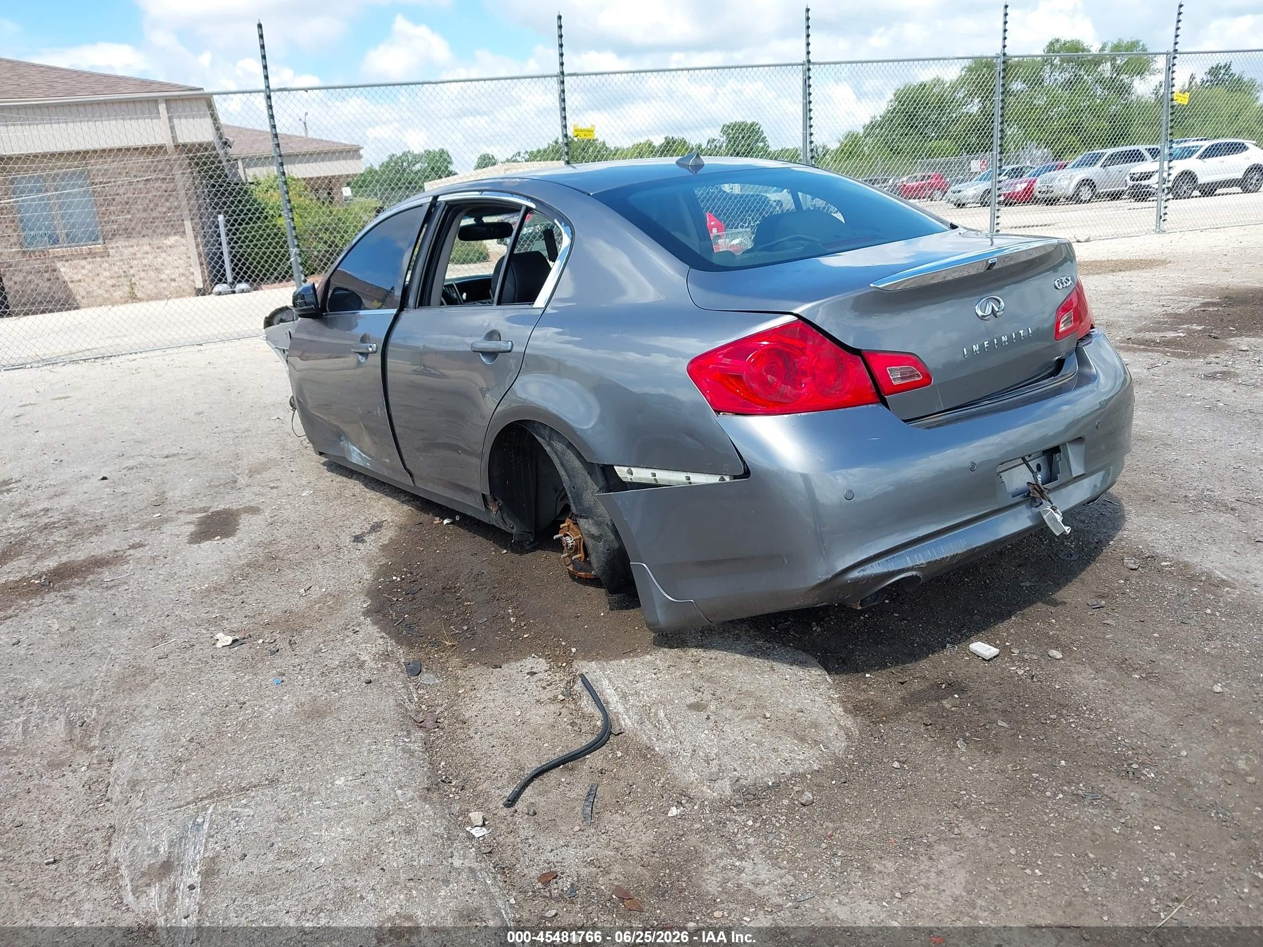2013 Infiniti G37x   Gray vin: JN1CV6AR7DM770373