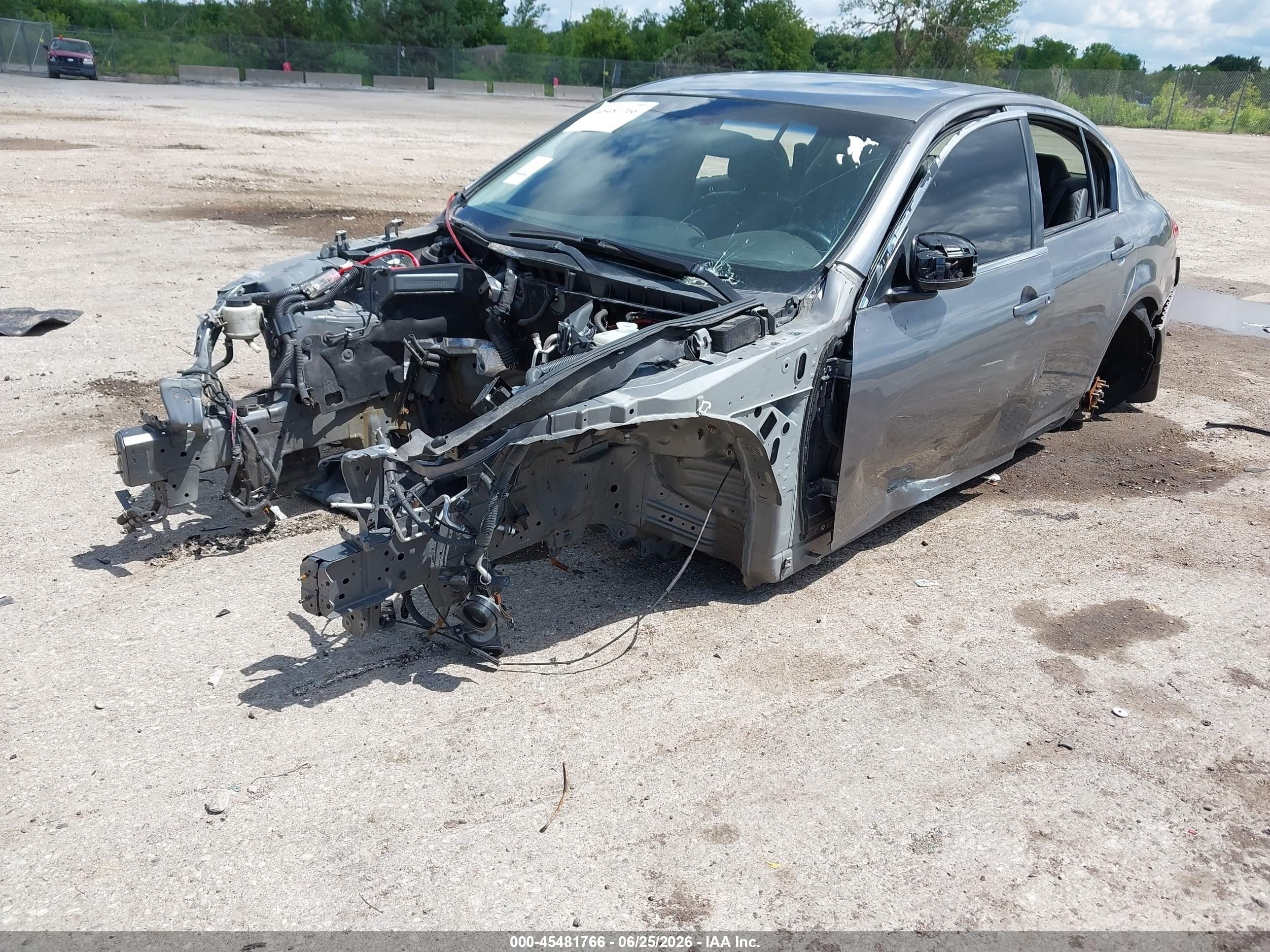 2013 Infiniti G37x   Gray vin: JN1CV6AR7DM770373