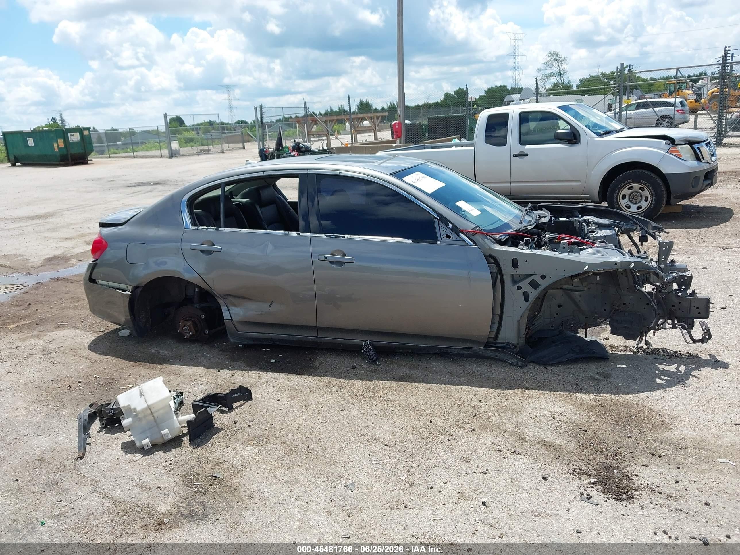 2013 Infiniti G37x   Gray vin: JN1CV6AR7DM770373