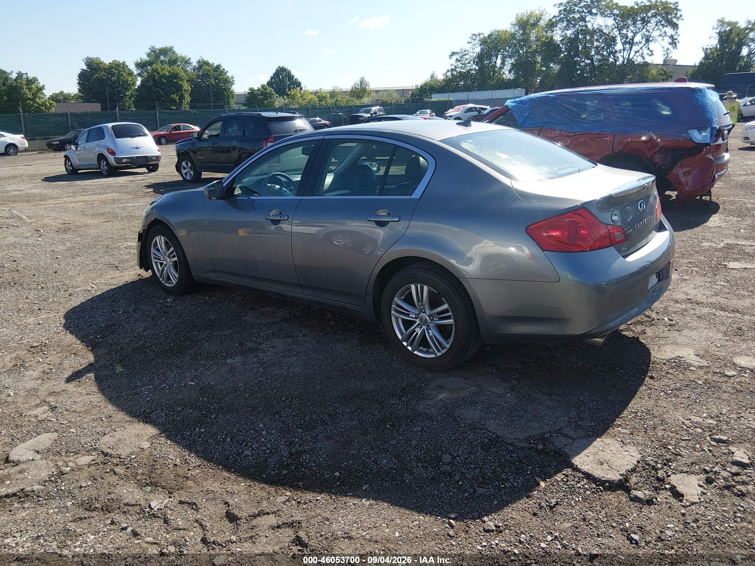 2015 Infiniti Q40   Gray vin: JN1CV6AR7FM524703