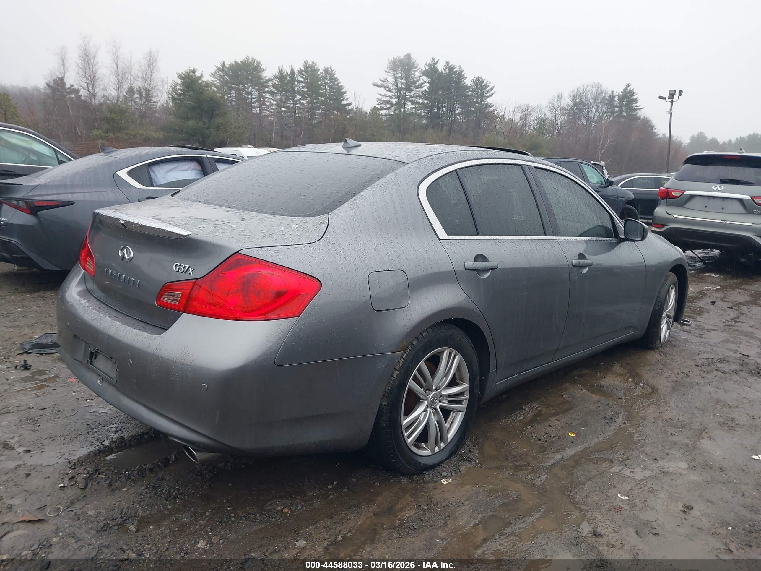 2010 Infiniti G37x Gray vin: JN1CV6AR8AM451074