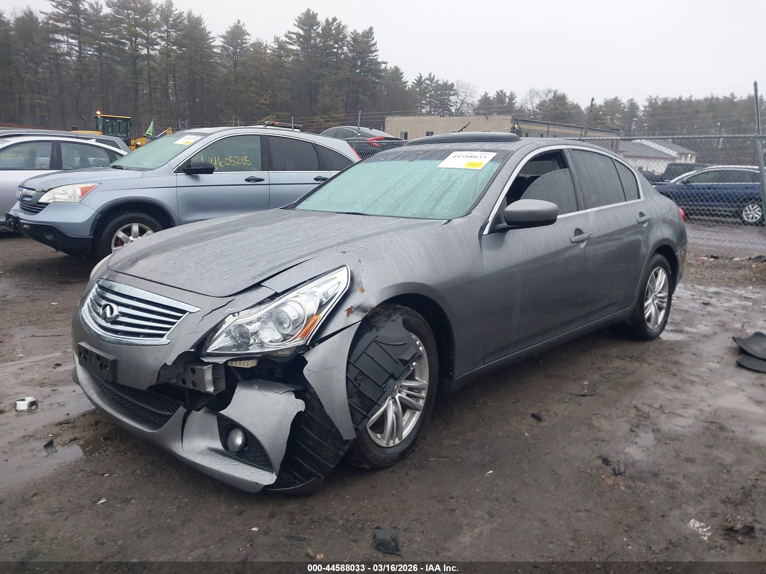 2010 Infiniti G37x Gray vin: JN1CV6AR8AM451074