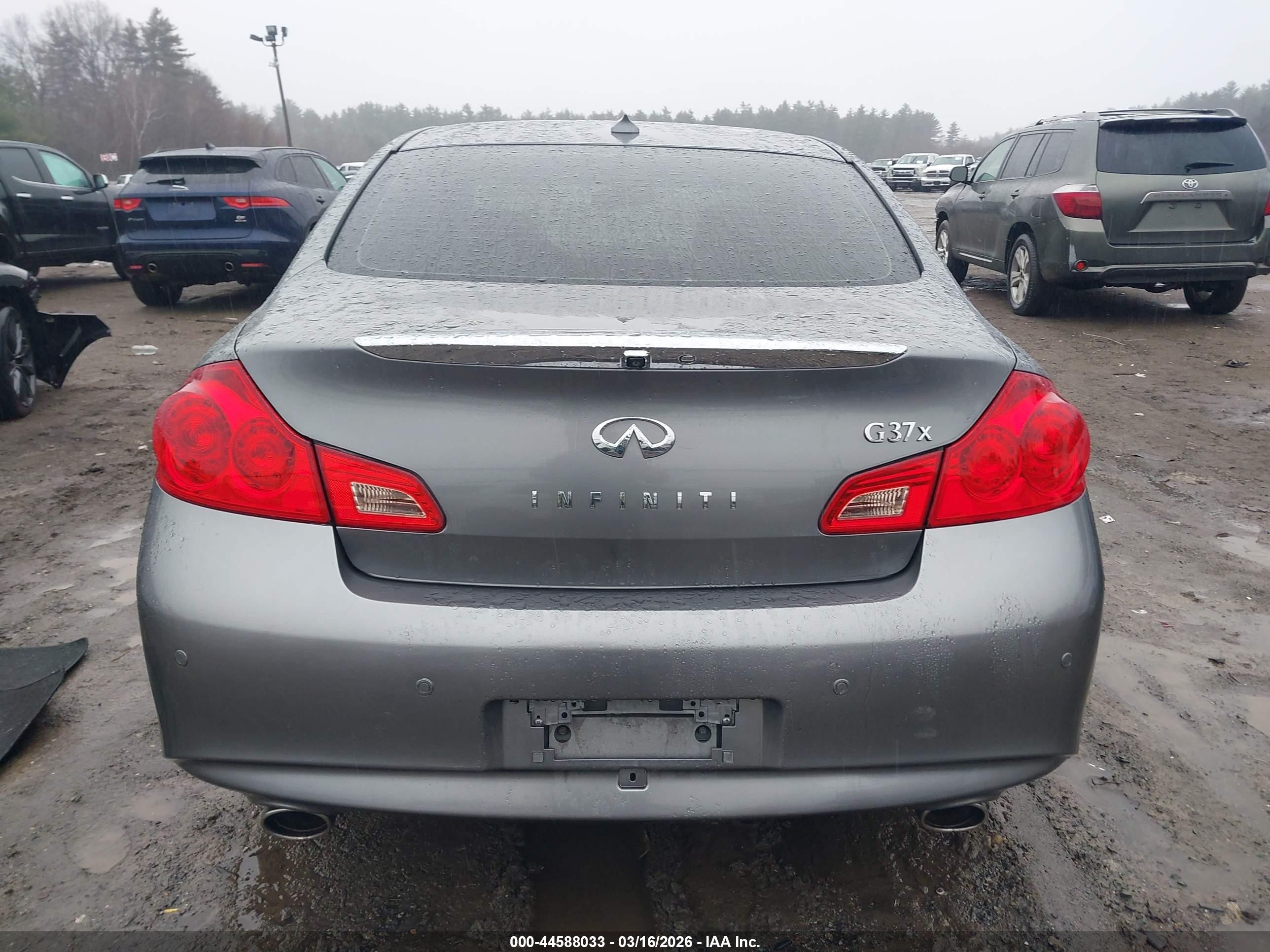 2010 Infiniti G37x Gray vin: JN1CV6AR8AM451074