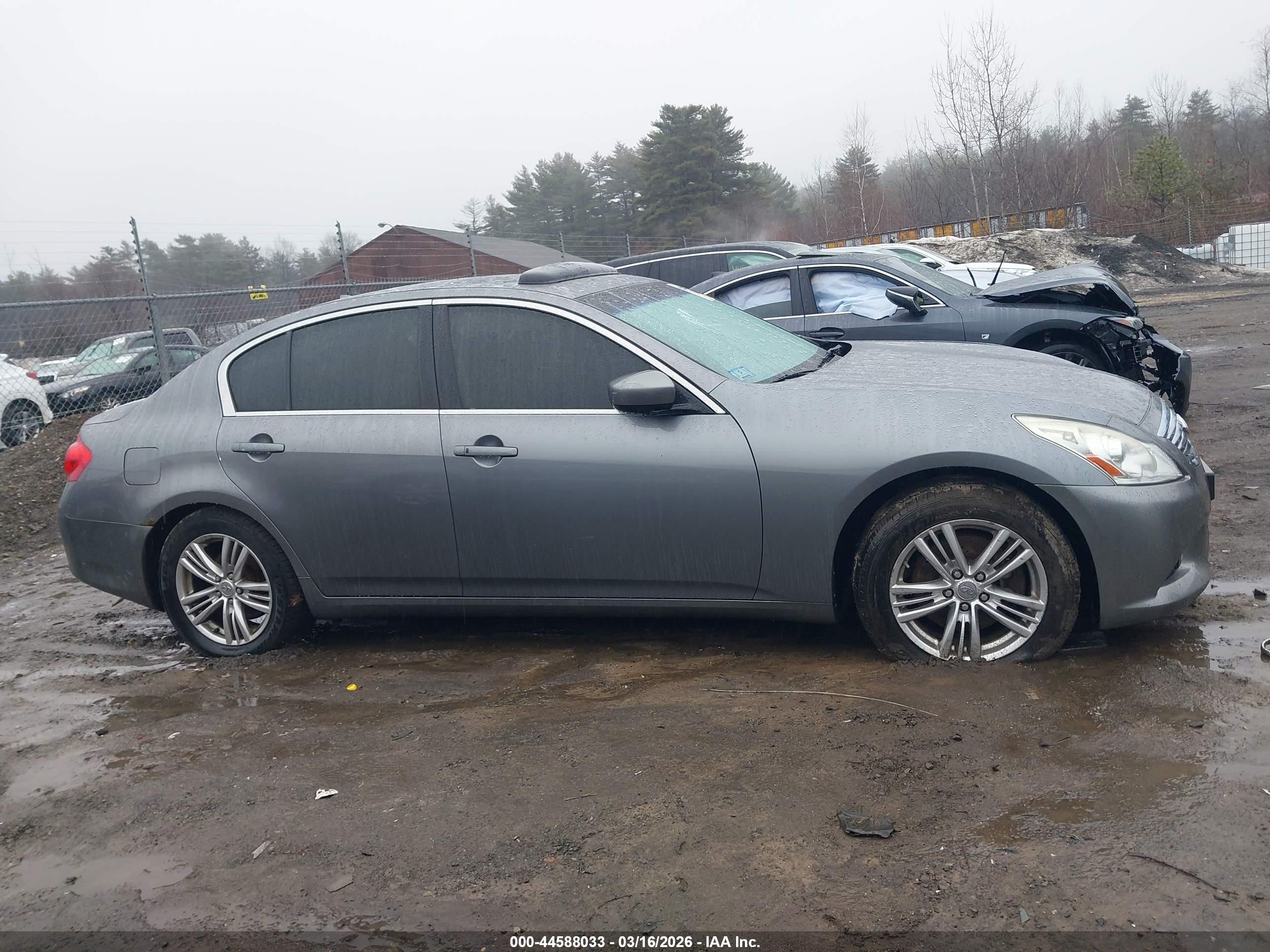 2010 Infiniti G37x Gray vin: JN1CV6AR8AM451074