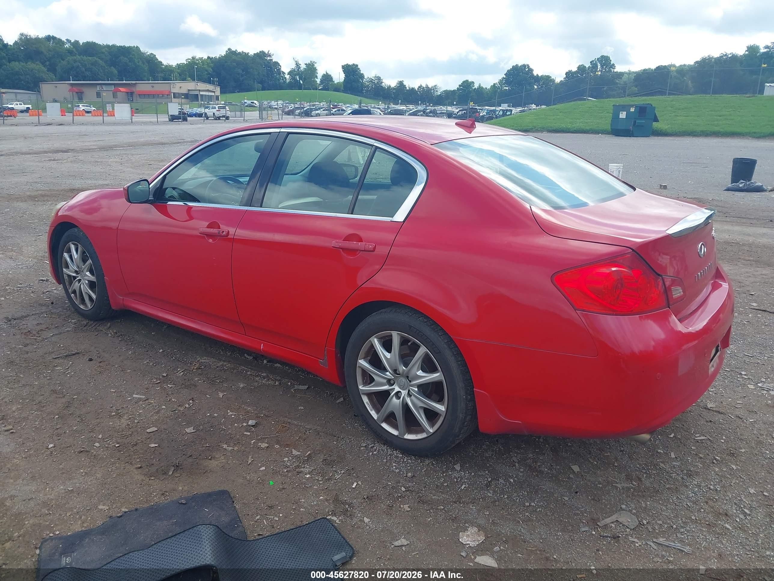 2011 Infiniti G37x   Red vin: JN1CV6AR8BM407190