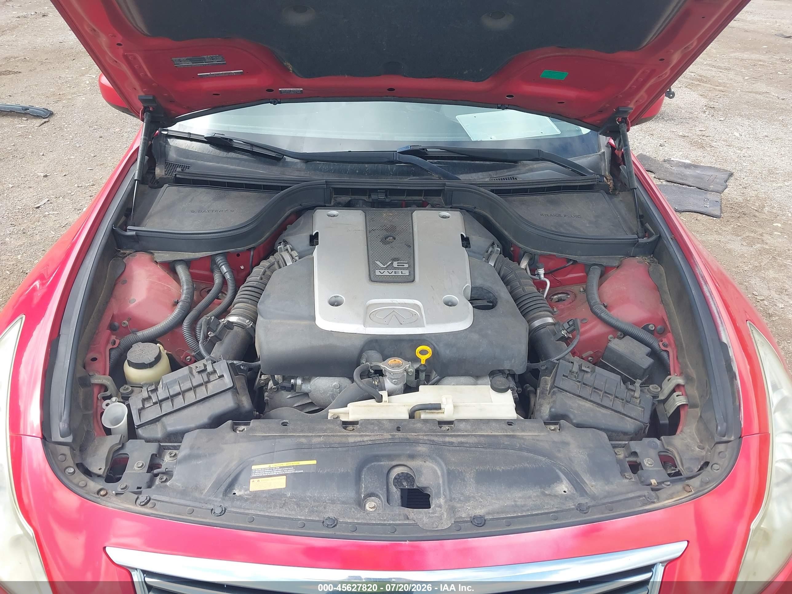2011 Infiniti G37x   Red vin: JN1CV6AR8BM407190