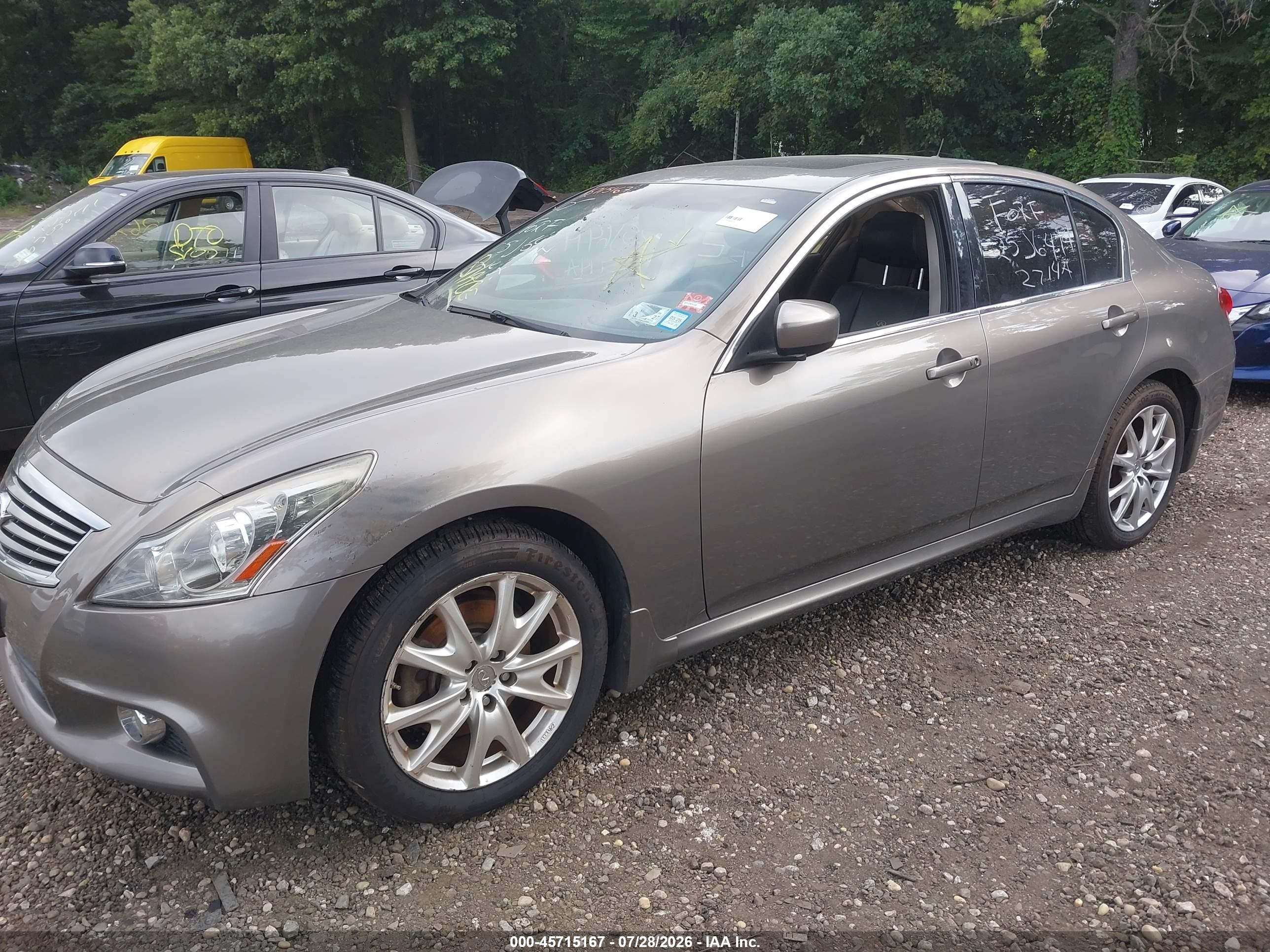 2011 Infiniti G37x   Gray vin: JN1CV6AR8BM408890