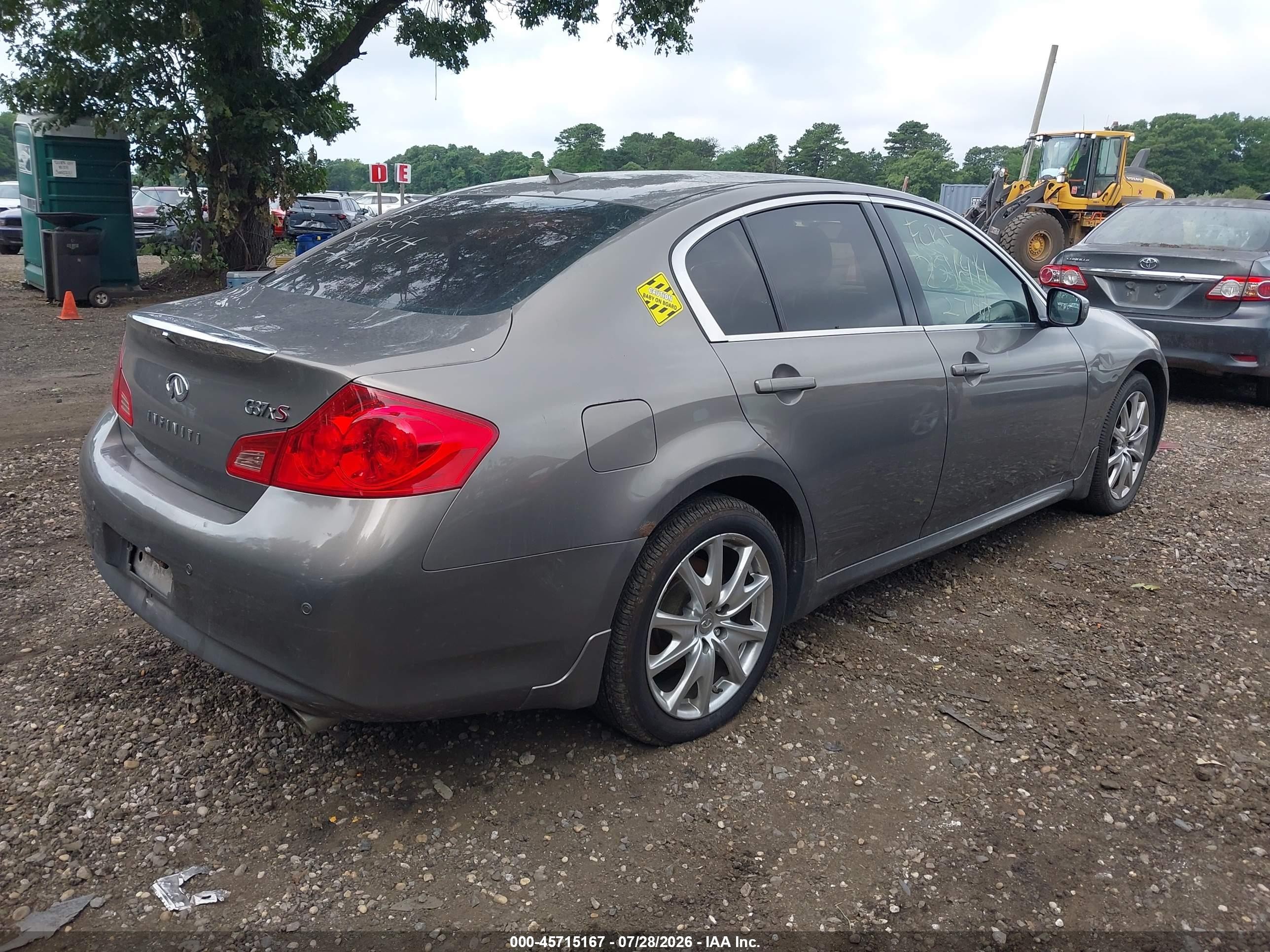 2011 Infiniti G37x   Gray vin: JN1CV6AR8BM408890