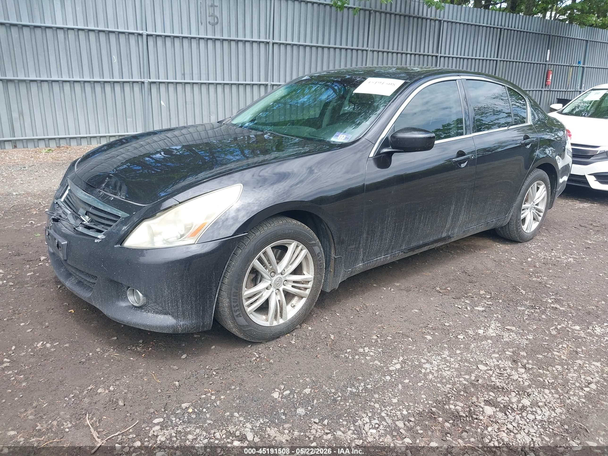 2012 Infiniti G37x   Black vin: JN1CV6AR8CM674041