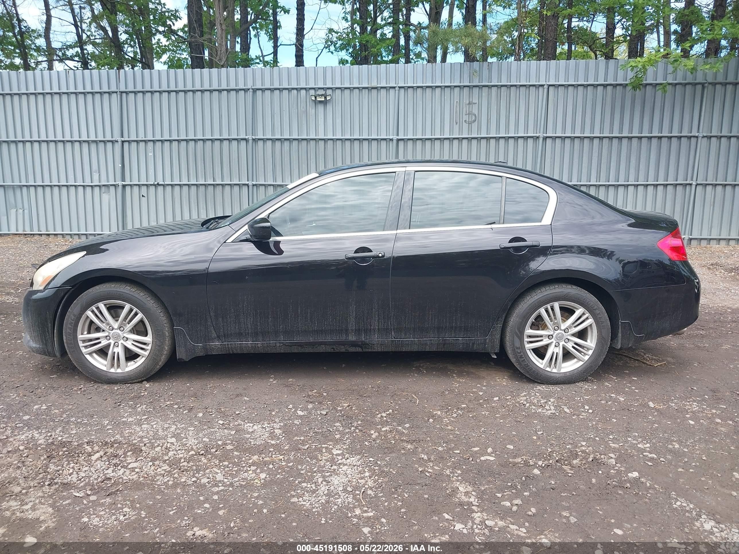 2012 Infiniti G37x   Black vin: JN1CV6AR8CM674041