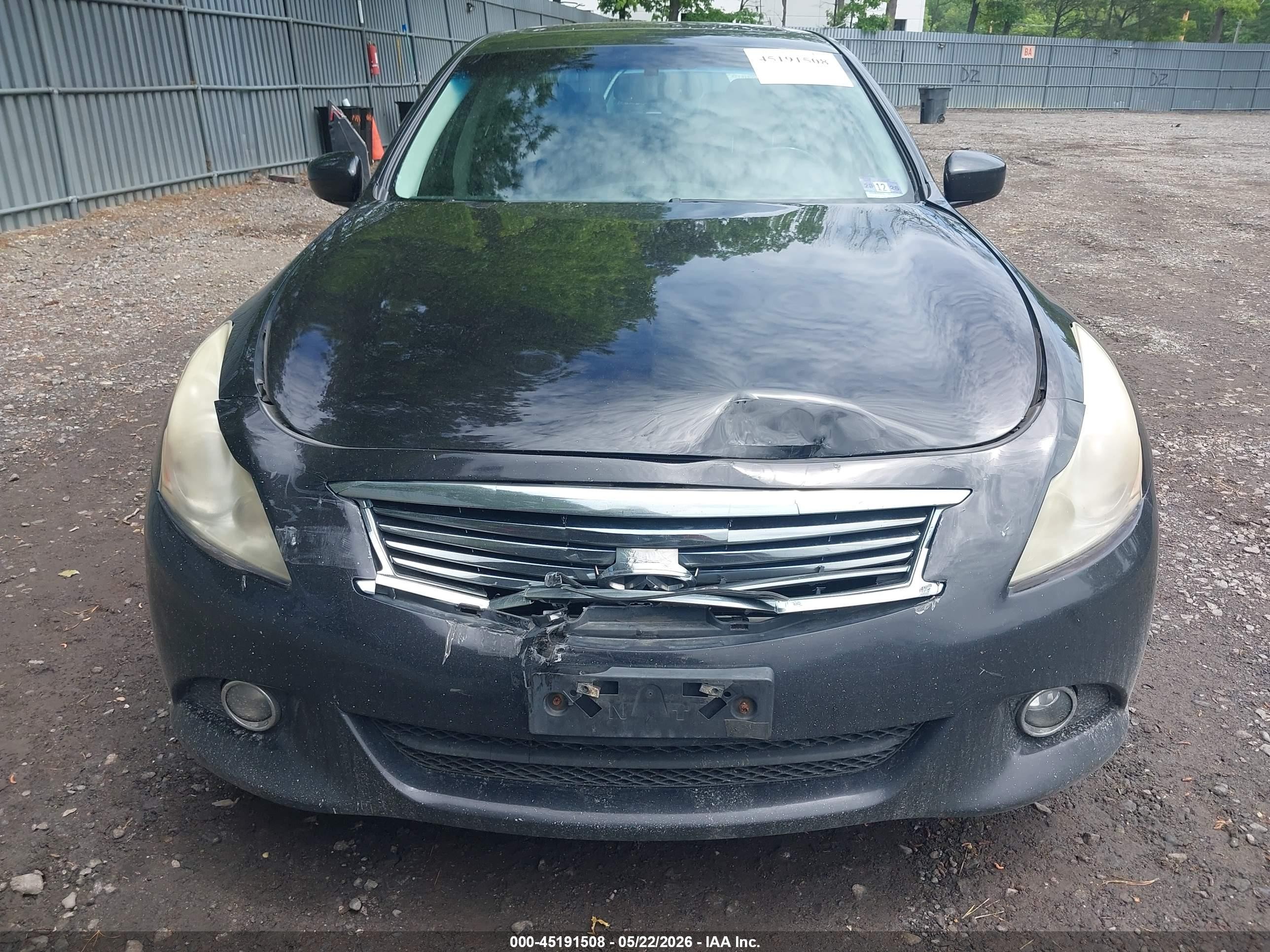 2012 Infiniti G37x   Black vin: JN1CV6AR8CM674041