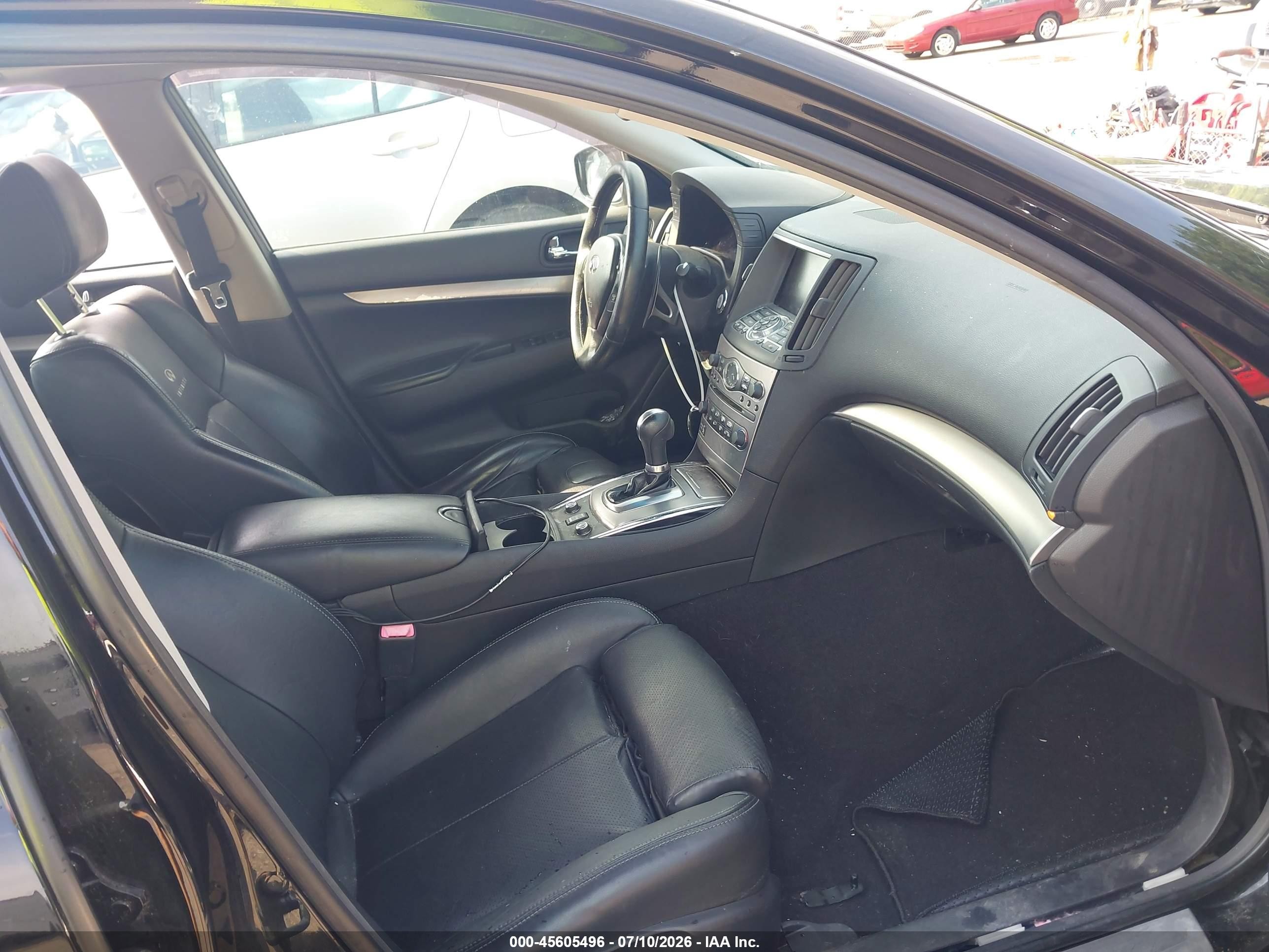 2012 Infiniti G37x   Черный vin: JN1CV6AR8CM674248