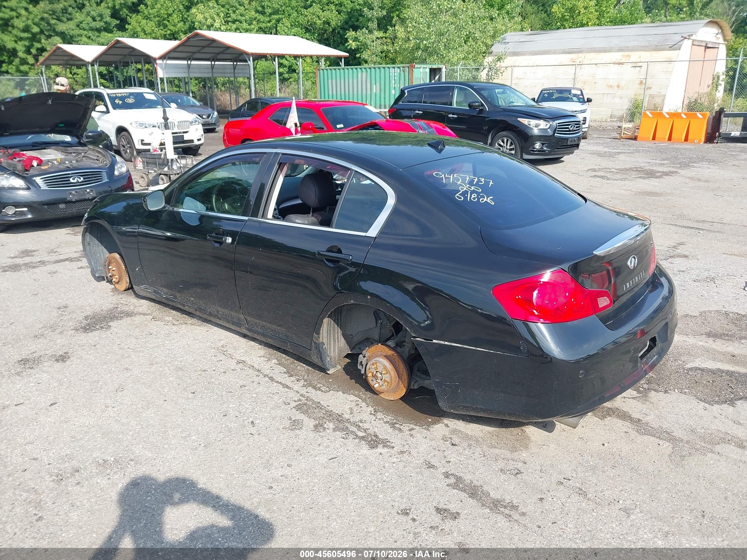 2012 Infiniti G37x   Черный vin: JN1CV6AR8CM674248
