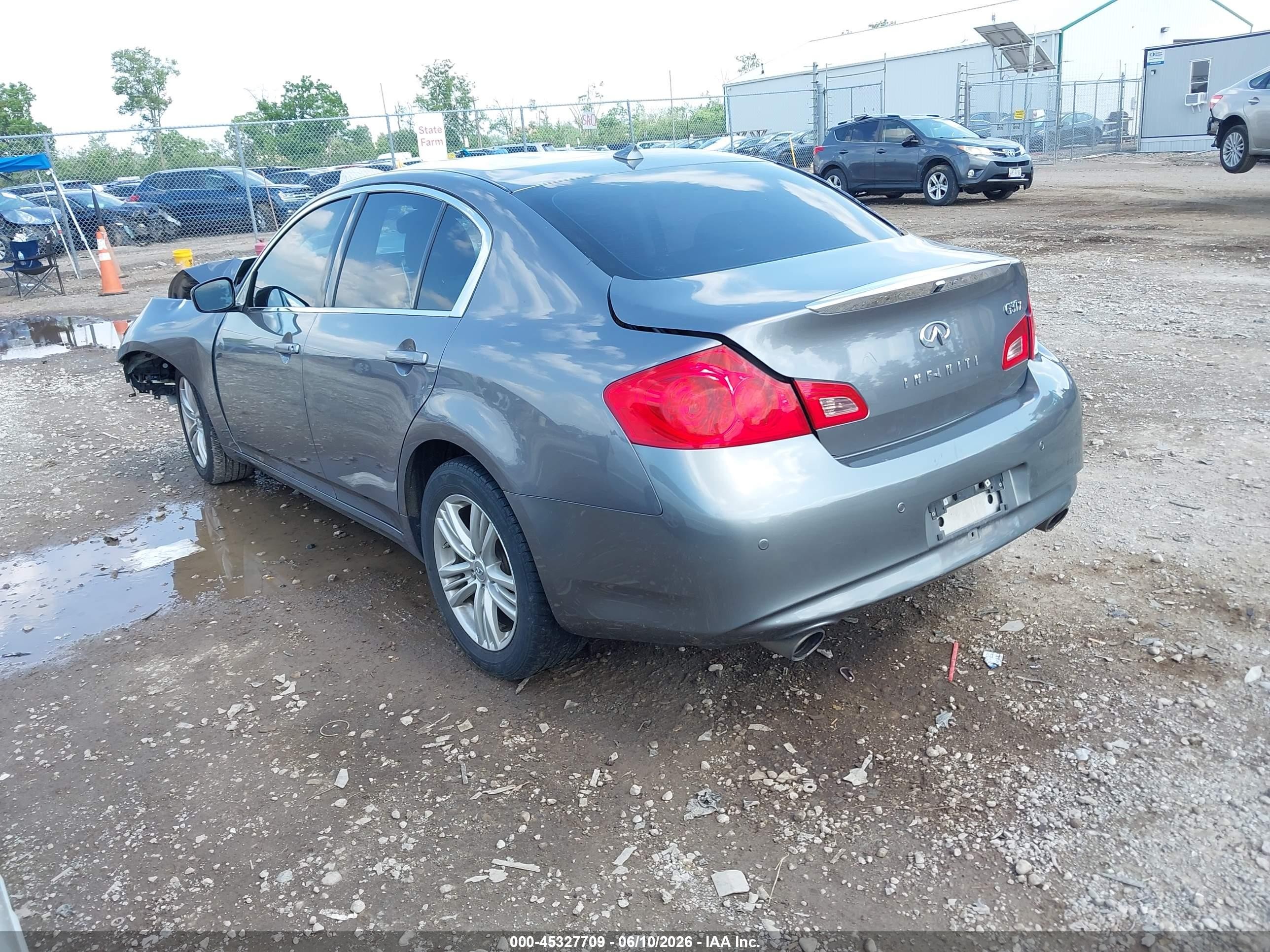 2012 Infiniti G37x   Gray vin: JN1CV6AR8CM675559