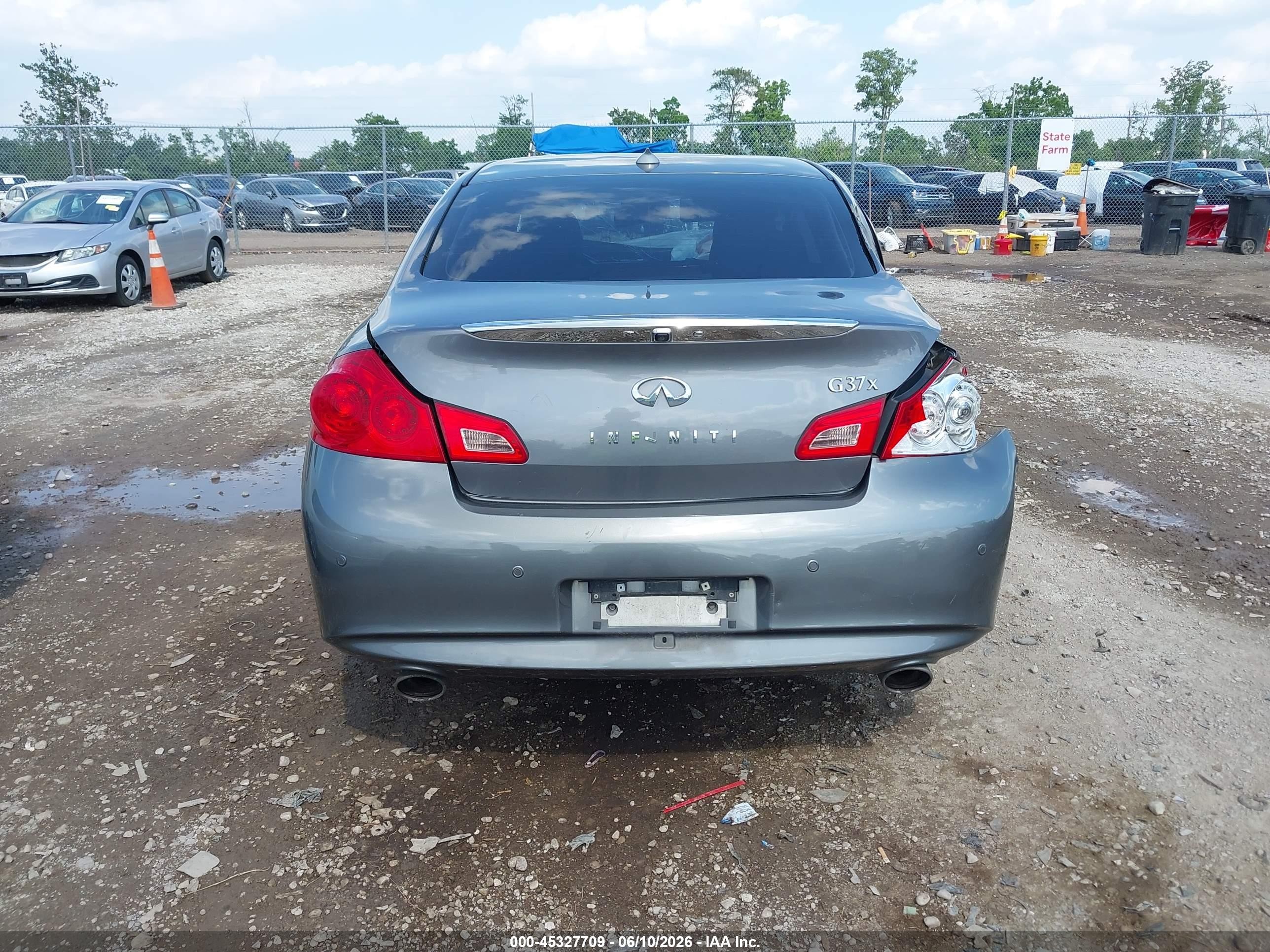2012 Infiniti G37x   Gray vin: JN1CV6AR8CM675559