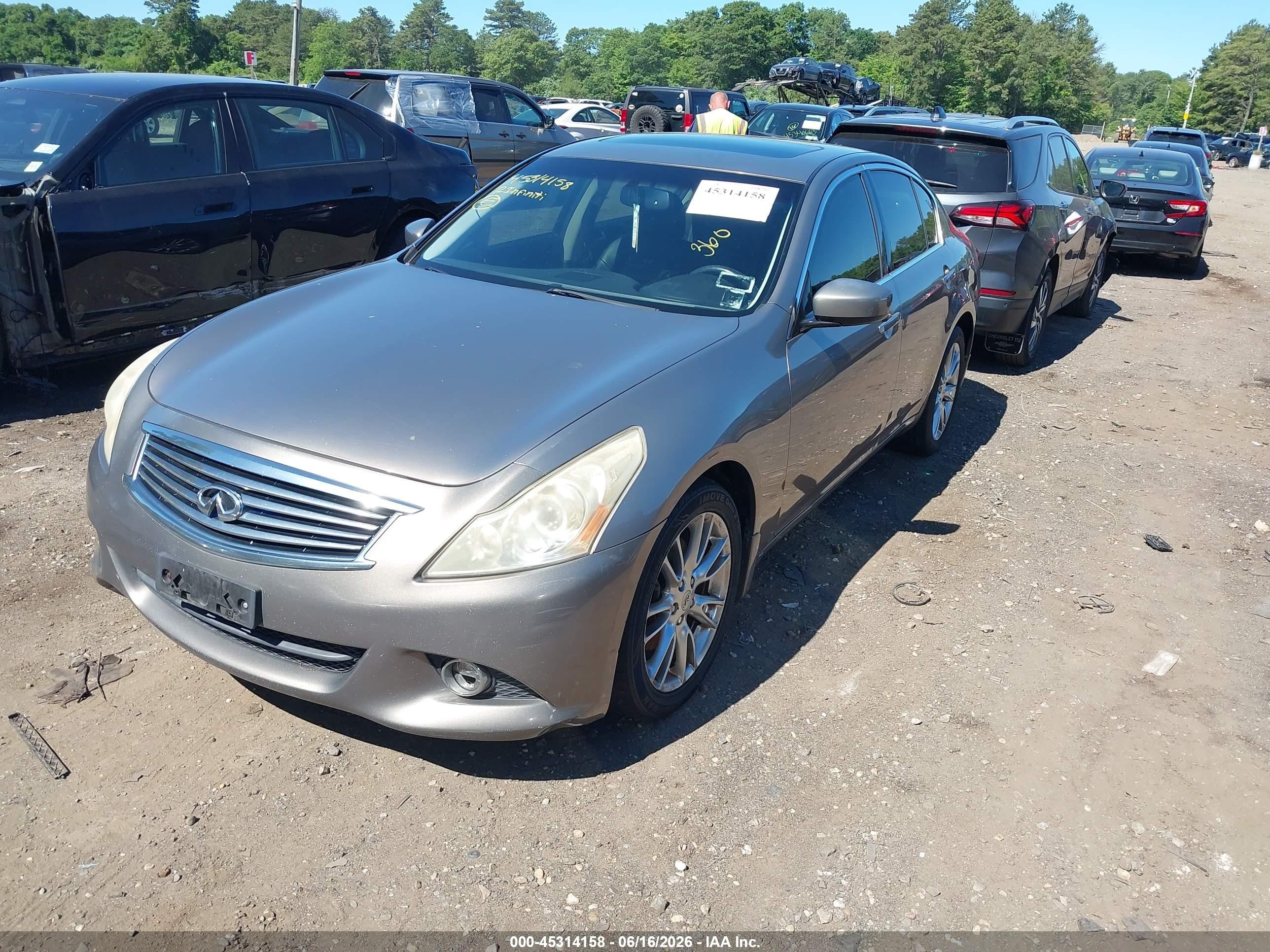 2012 Infiniti G37x   Silver vin: JN1CV6AR8CM680034
