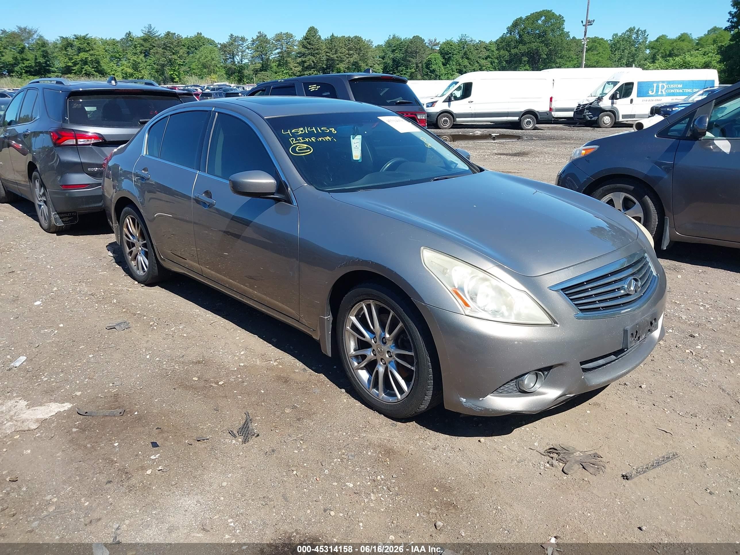 2012 Infiniti G37x   Silver vin: JN1CV6AR8CM680034