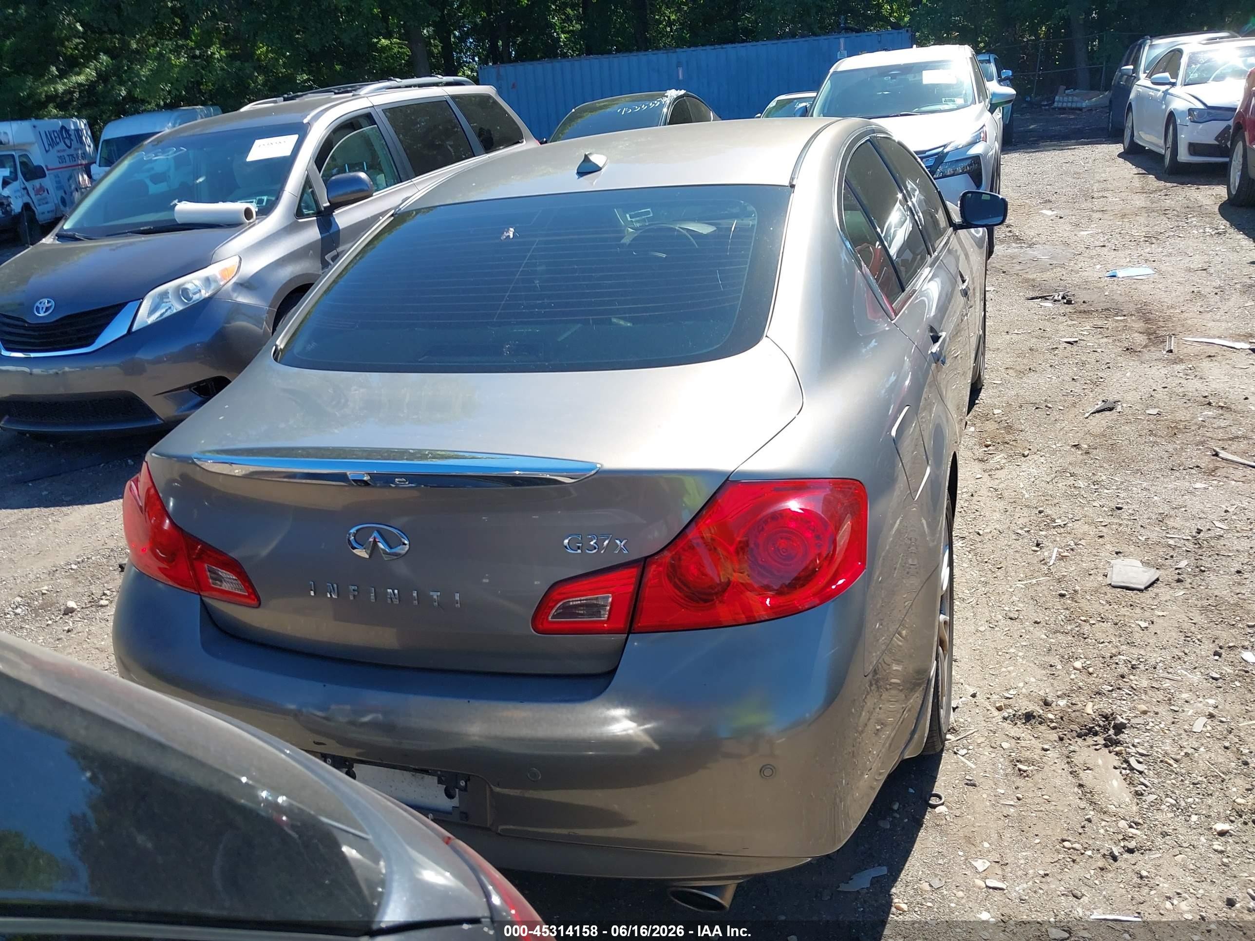 2012 Infiniti G37x   Silver vin: JN1CV6AR8CM680034