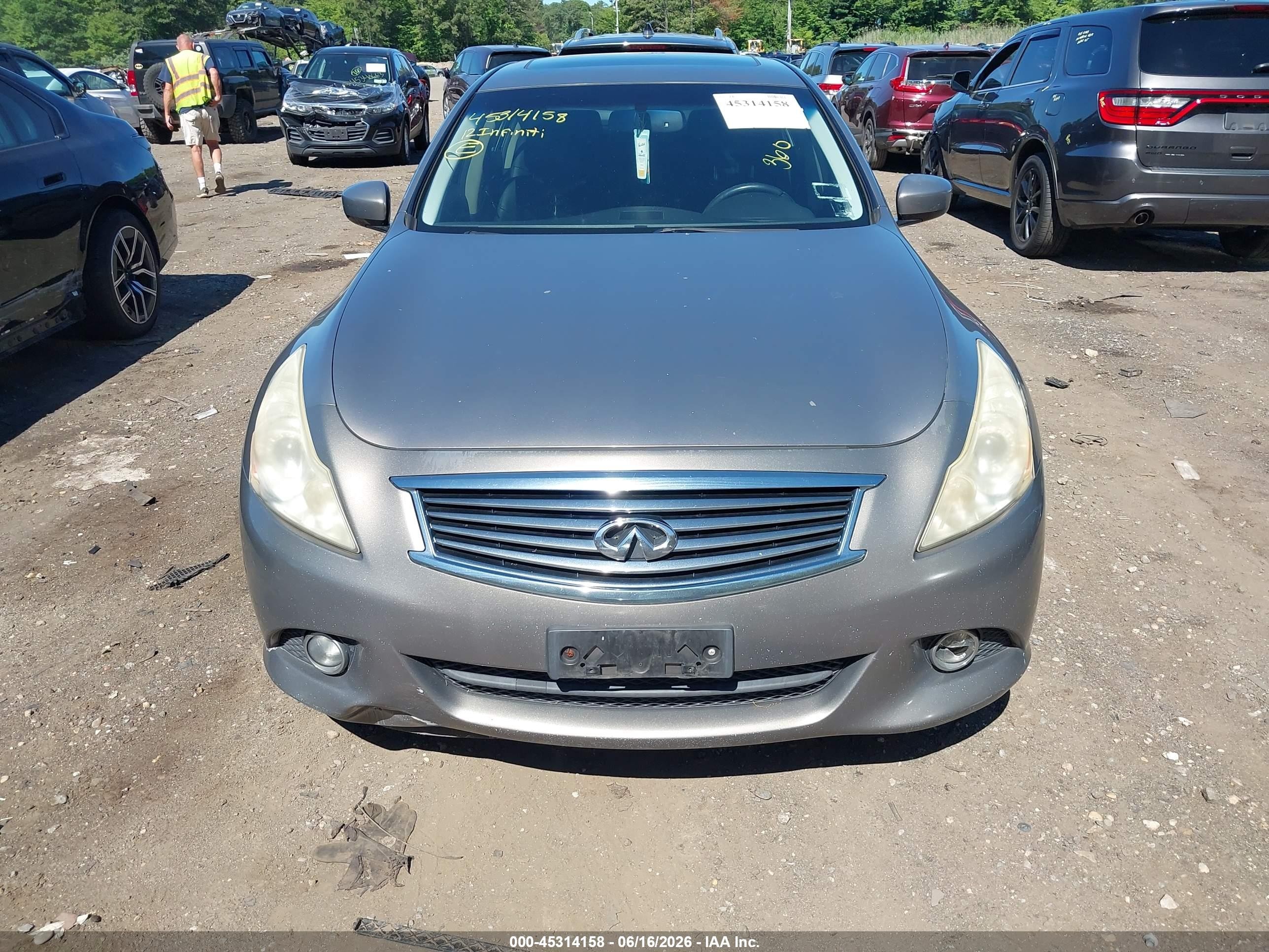 2012 Infiniti G37x   Silver vin: JN1CV6AR8CM680034
