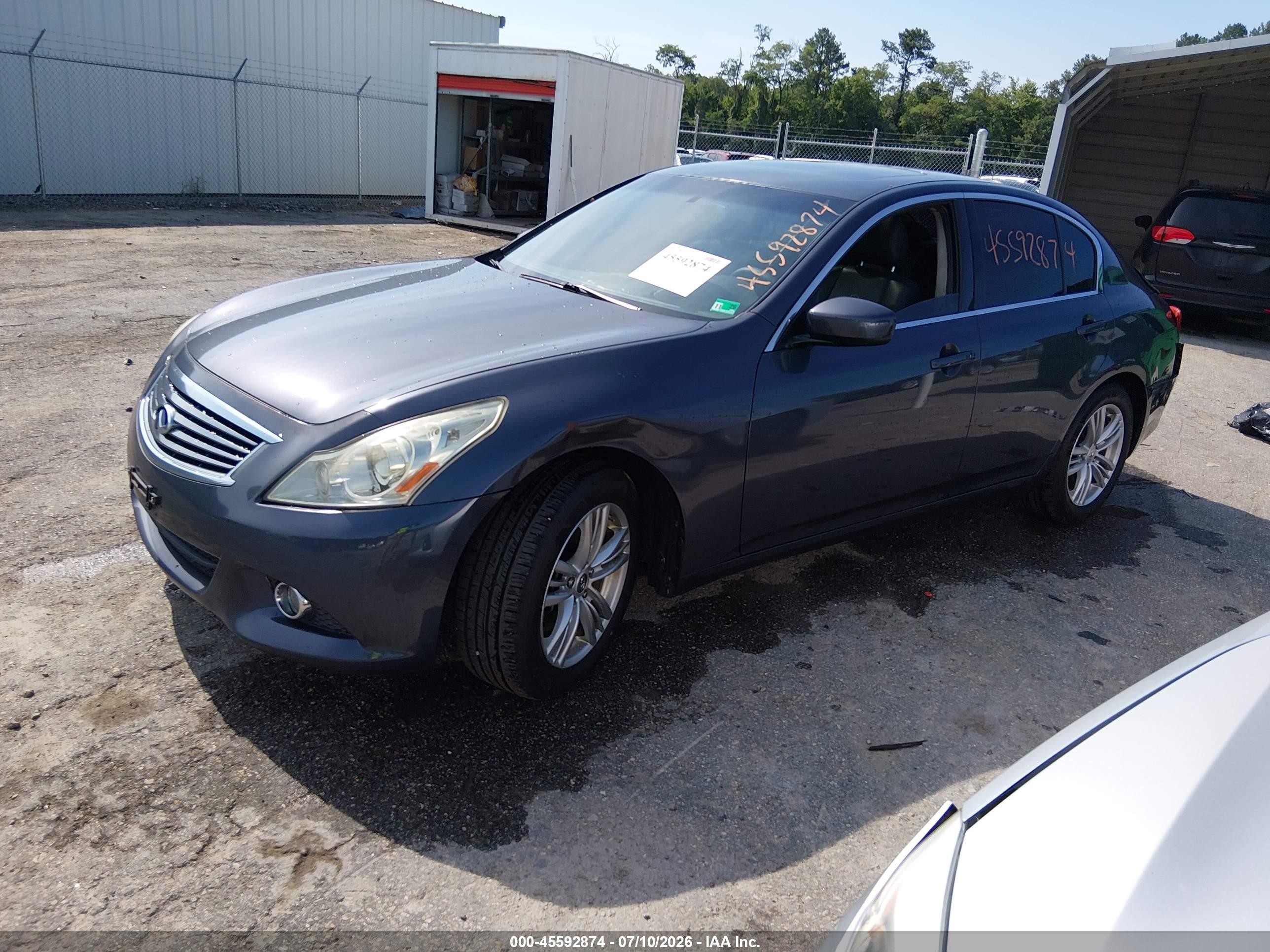 2012 Infiniti G37x   Gray vin: JN1CV6AR8CM970581