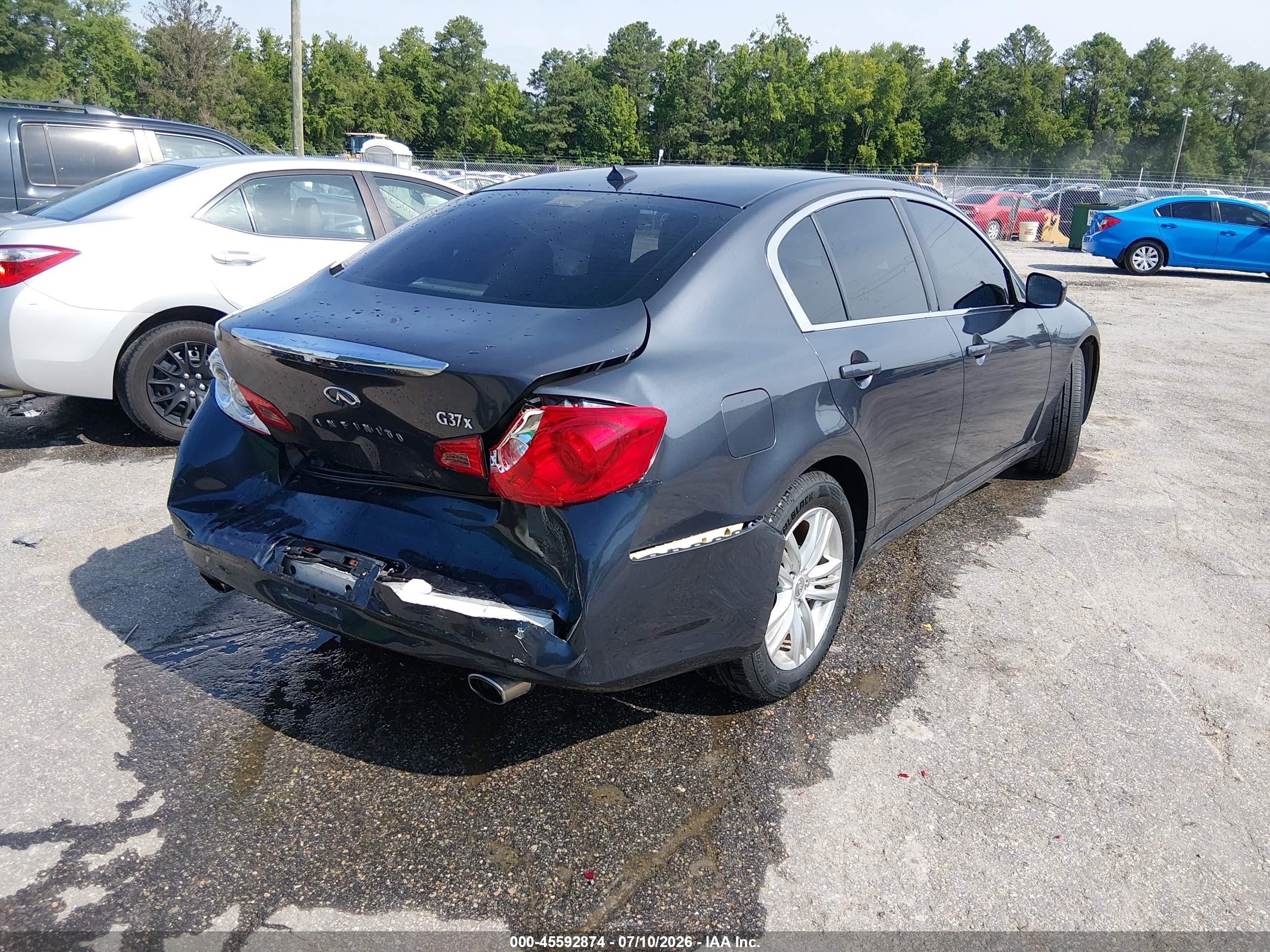2012 Infiniti G37x   Gray vin: JN1CV6AR8CM970581