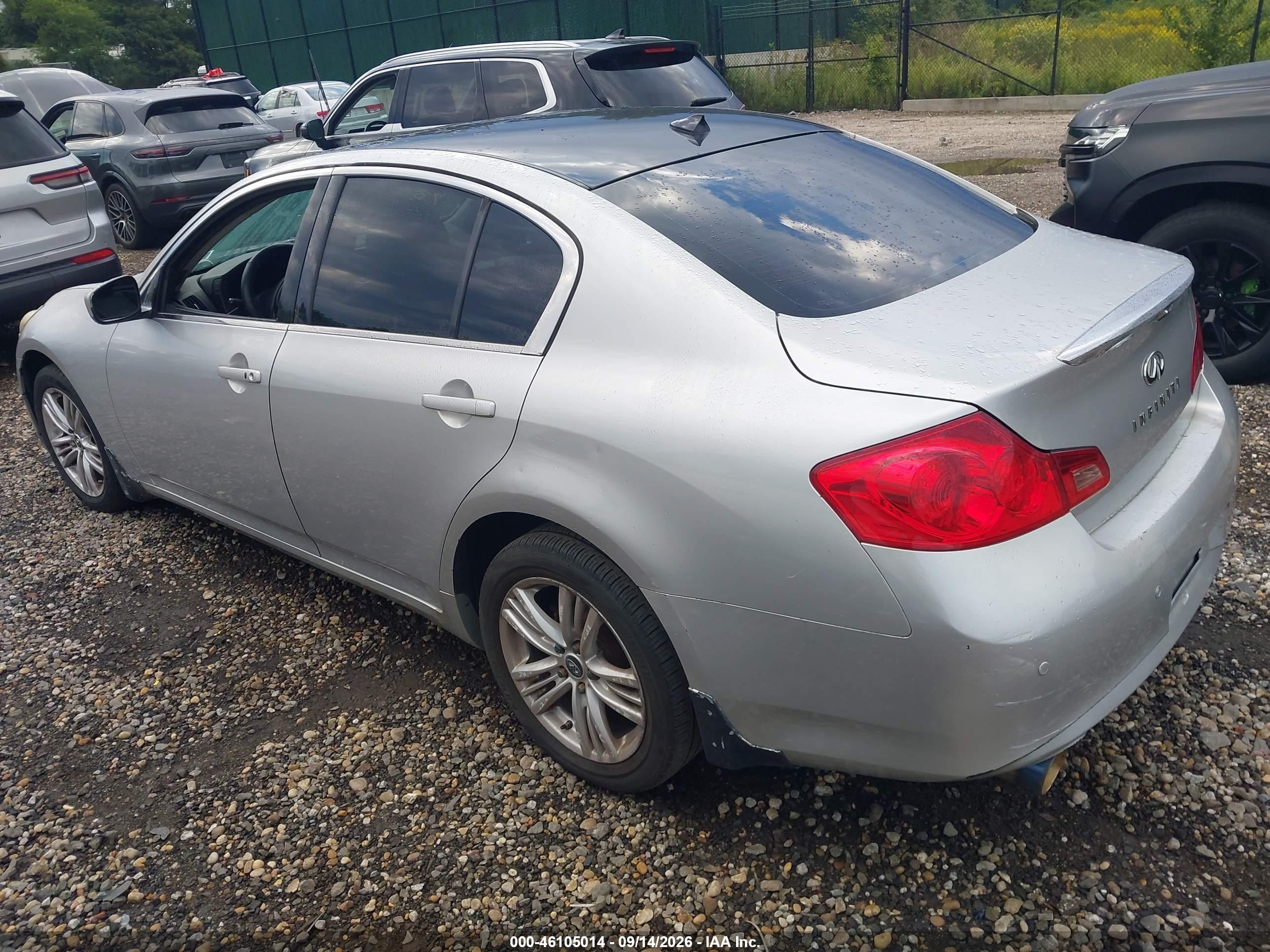 2012 Infiniti G37x Silver vin: JN1CV6AR8CM973884