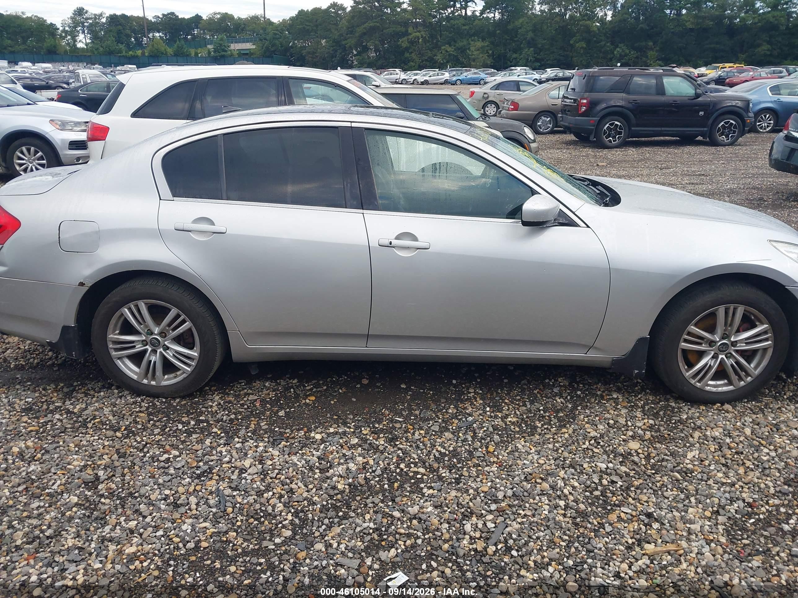 2012 Infiniti G37x Silver vin: JN1CV6AR8CM973884