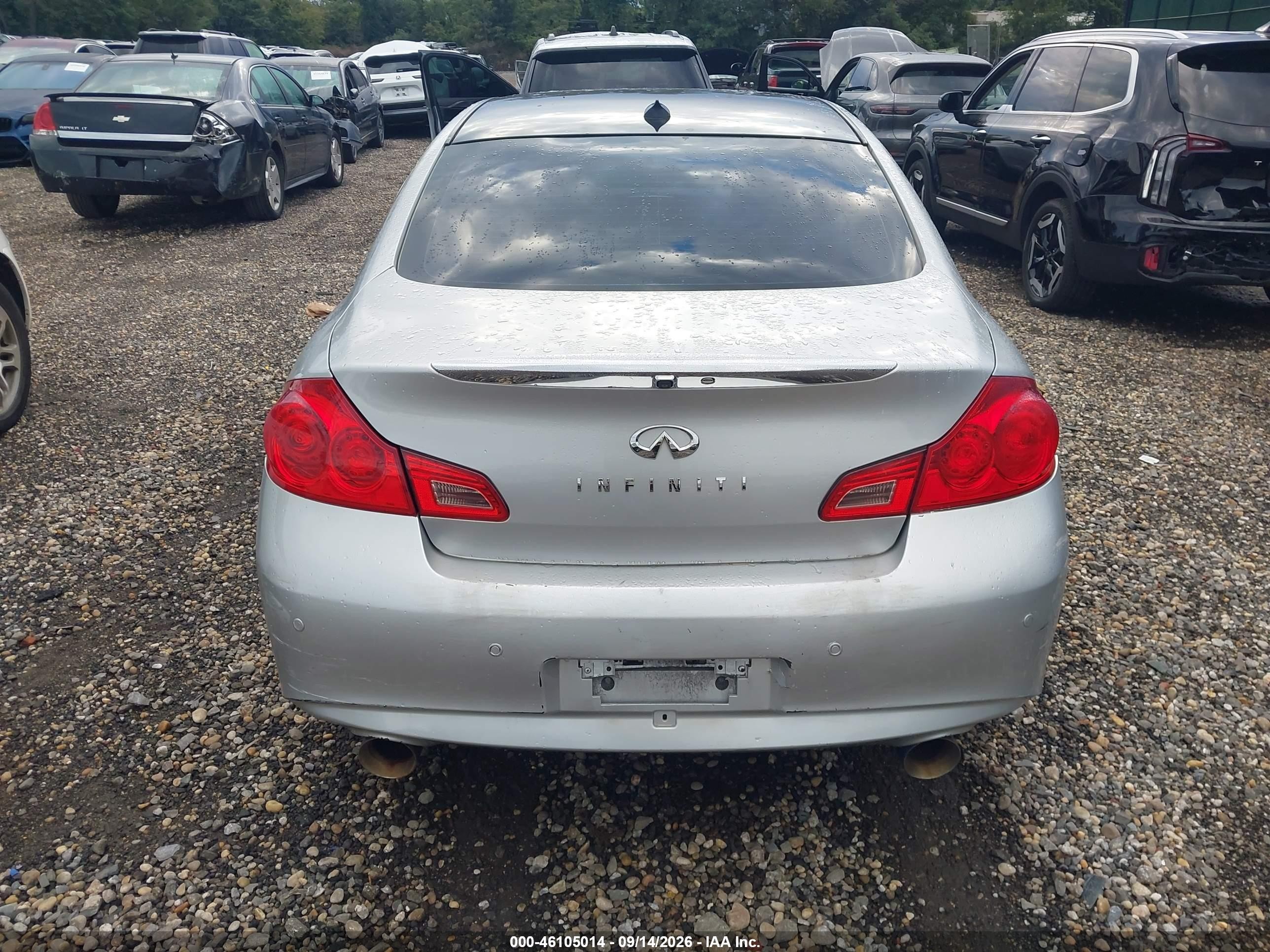 2012 Infiniti G37x Silver vin: JN1CV6AR8CM973884