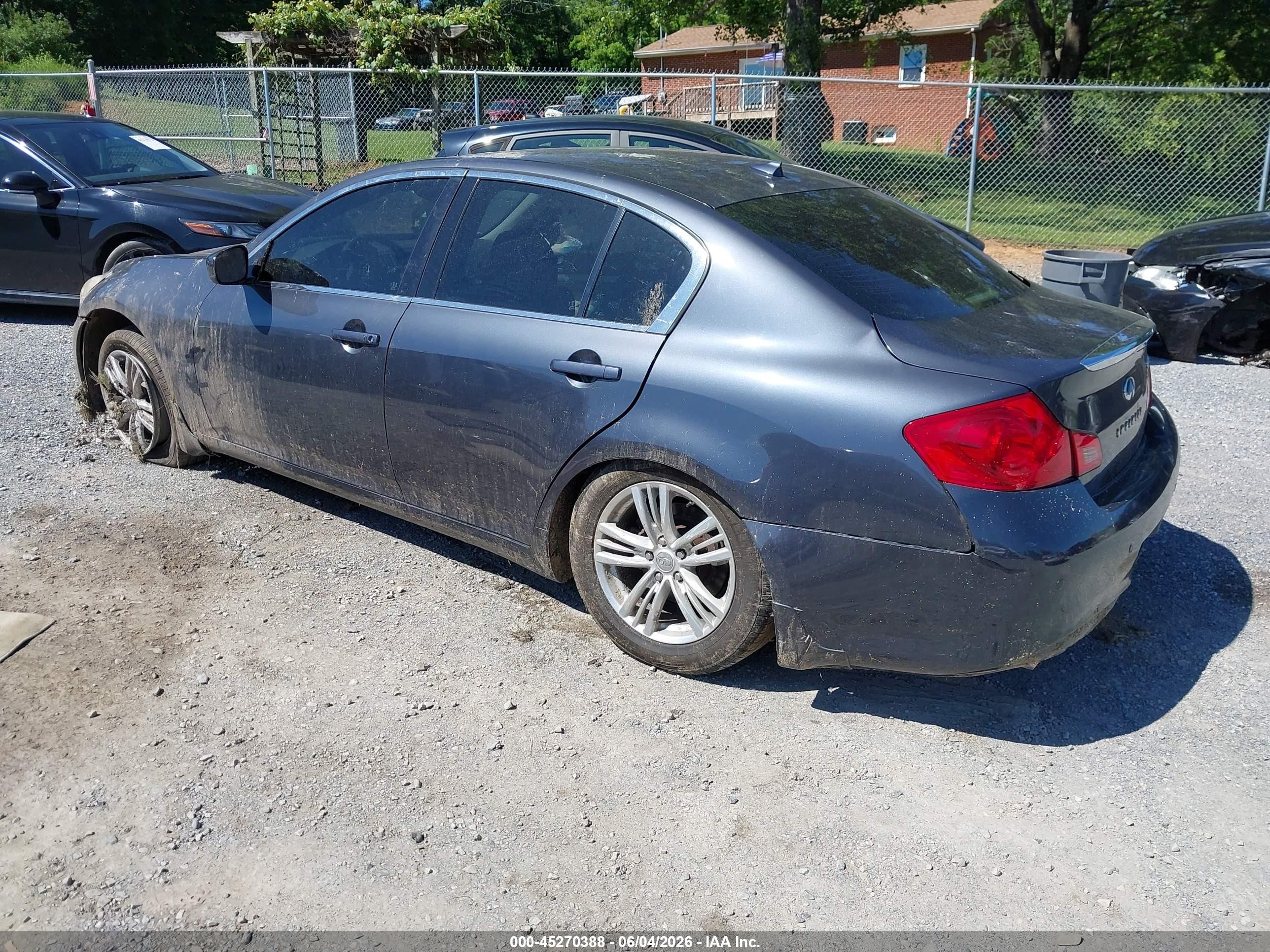 2012 Infiniti G37x   Серый vin: JN1CV6AR8CM976543
