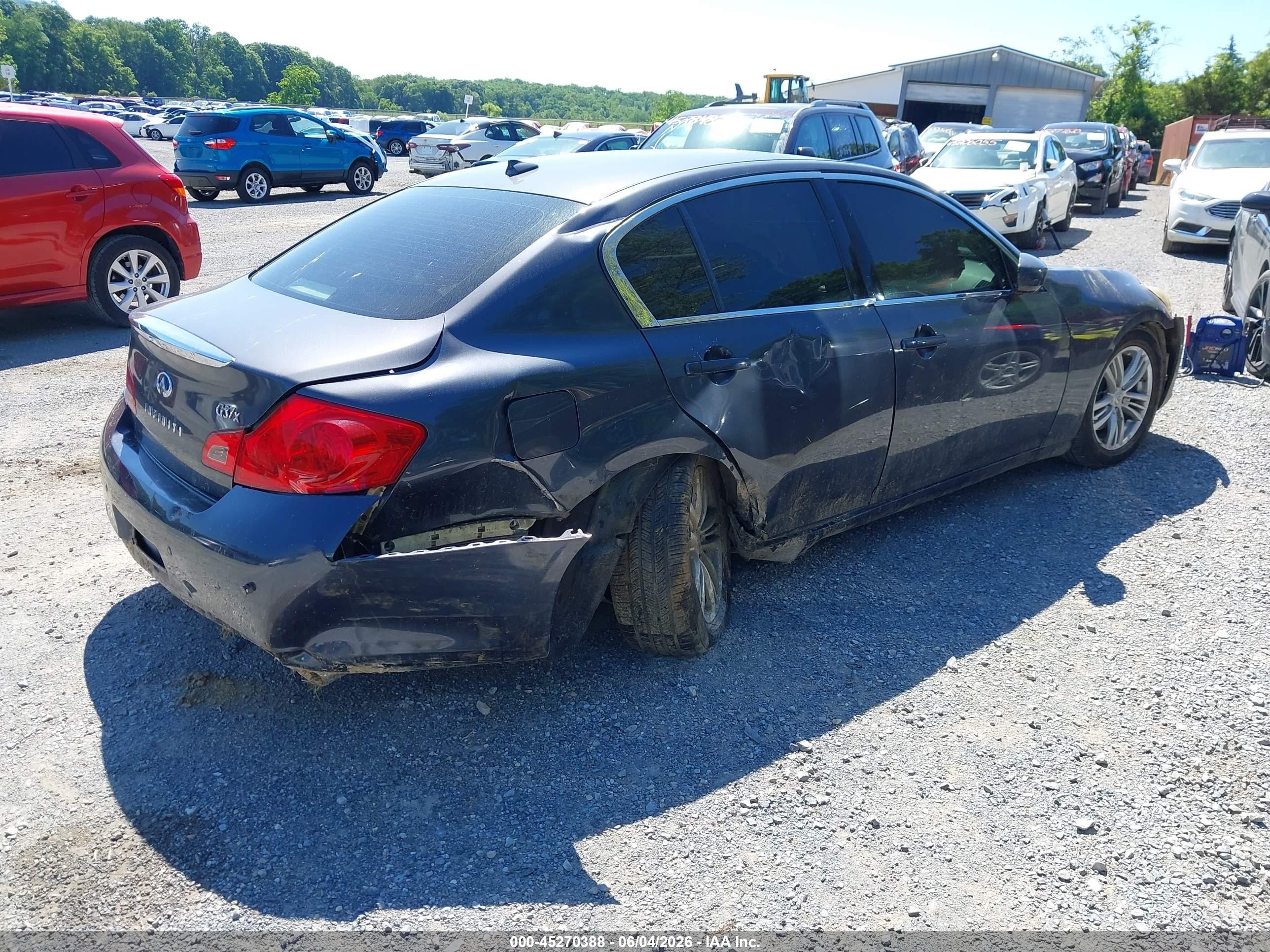 2012 Infiniti G37x   Серый vin: JN1CV6AR8CM976543