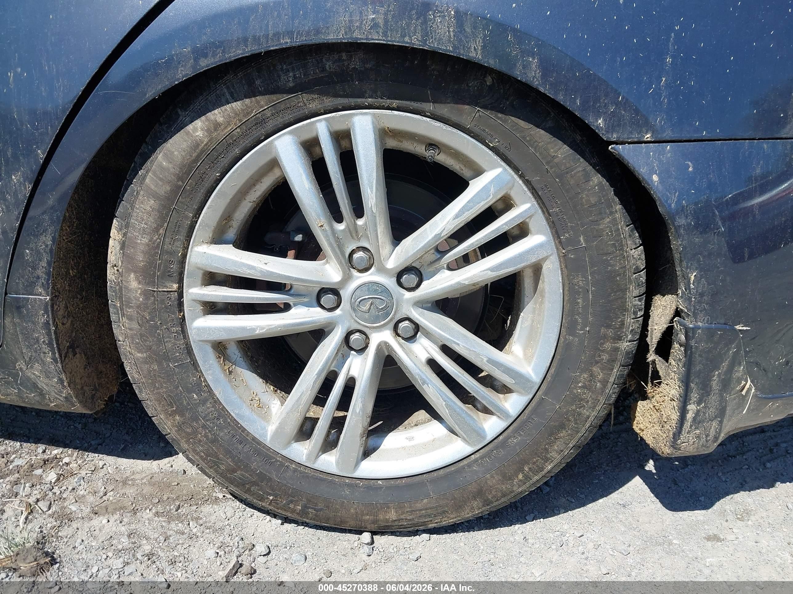 2012 Infiniti G37x   Серый vin: JN1CV6AR8CM976543