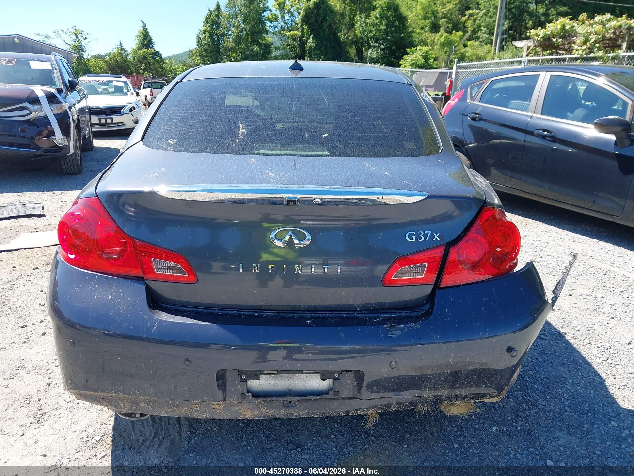 2012 Infiniti G37x   Серый vin: JN1CV6AR8CM976543