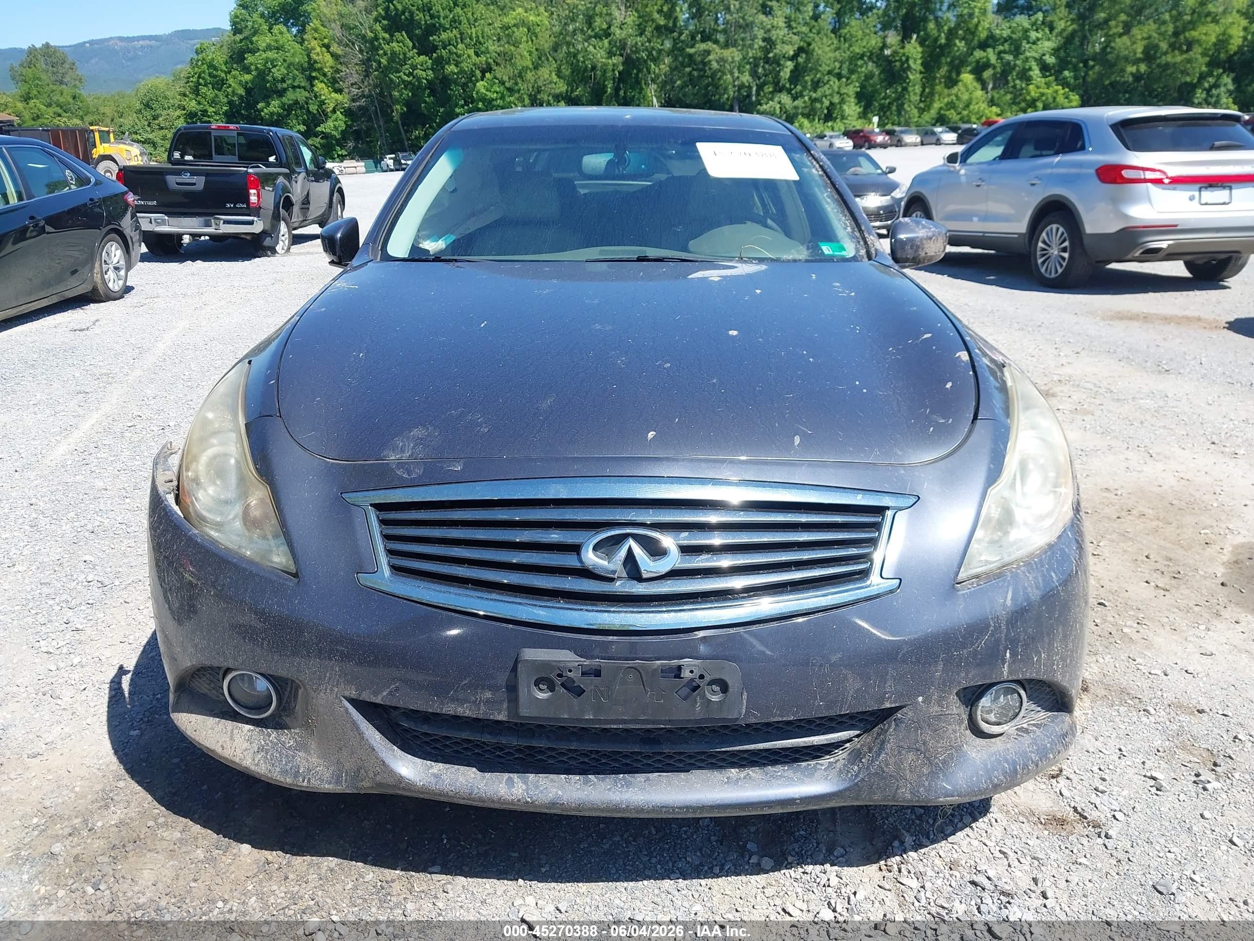2012 Infiniti G37x   Серый vin: JN1CV6AR8CM976543