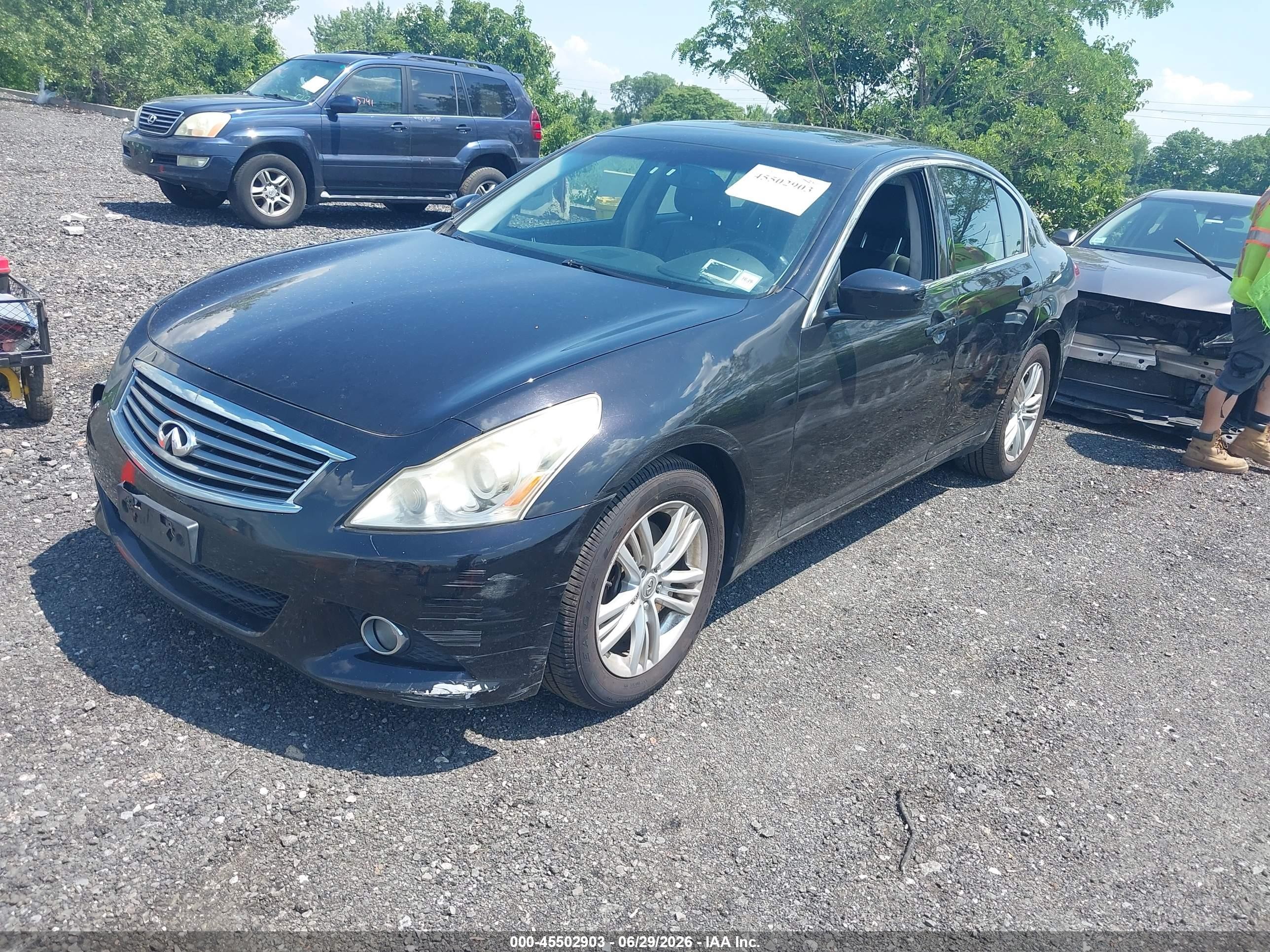 2012 Infiniti G37x   Black vin: JN1CV6AR8CM976834