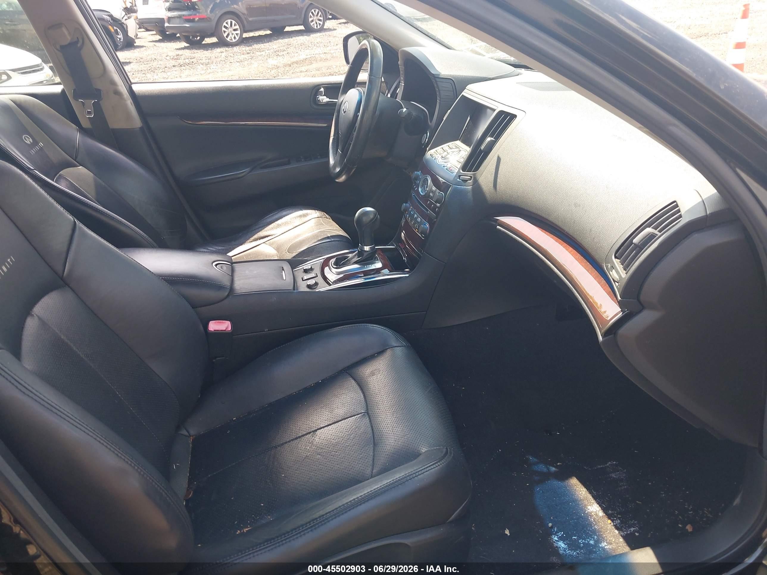 2012 Infiniti G37x   Black vin: JN1CV6AR8CM976834