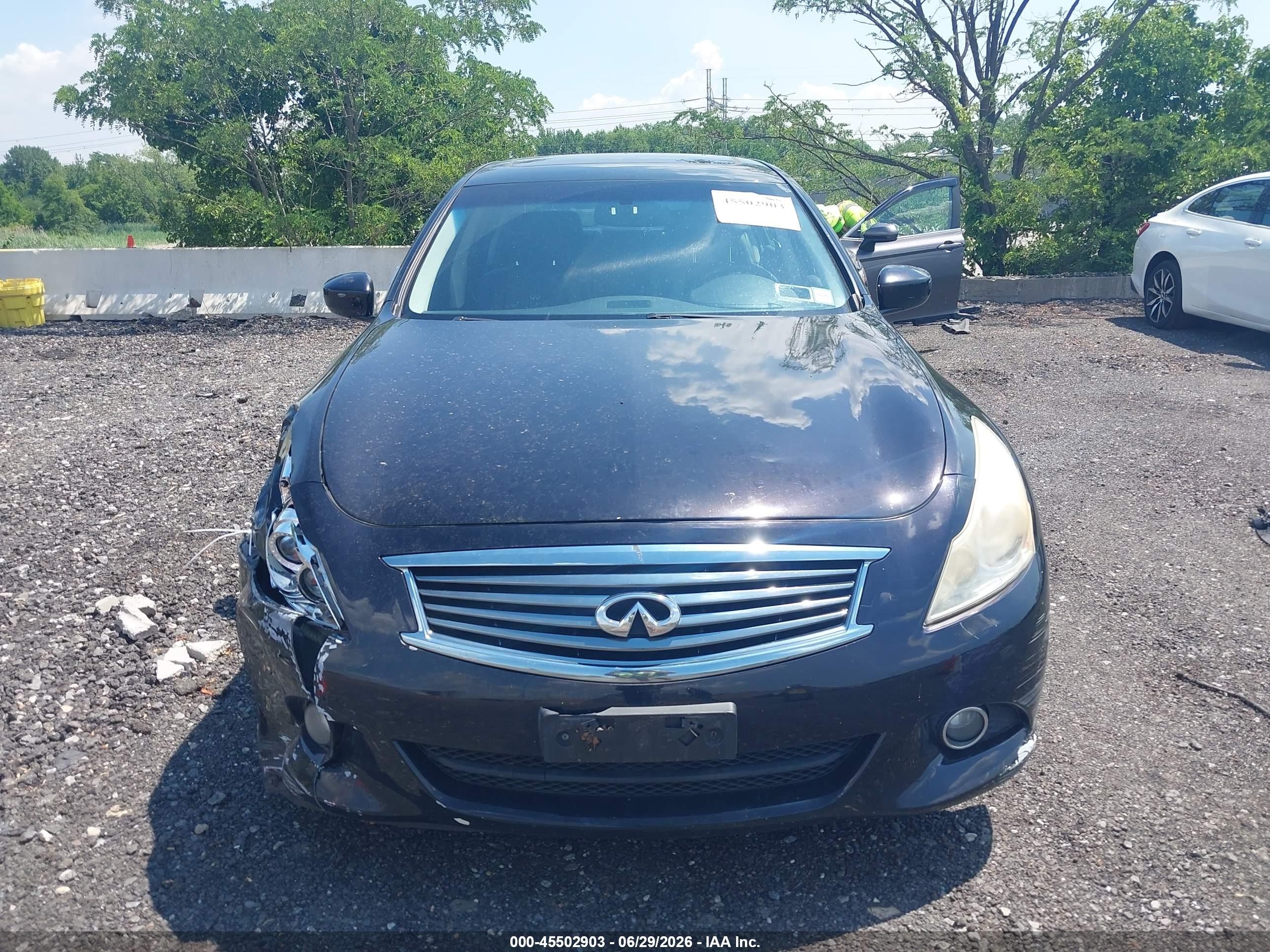 2012 Infiniti G37x   Black vin: JN1CV6AR8CM976834