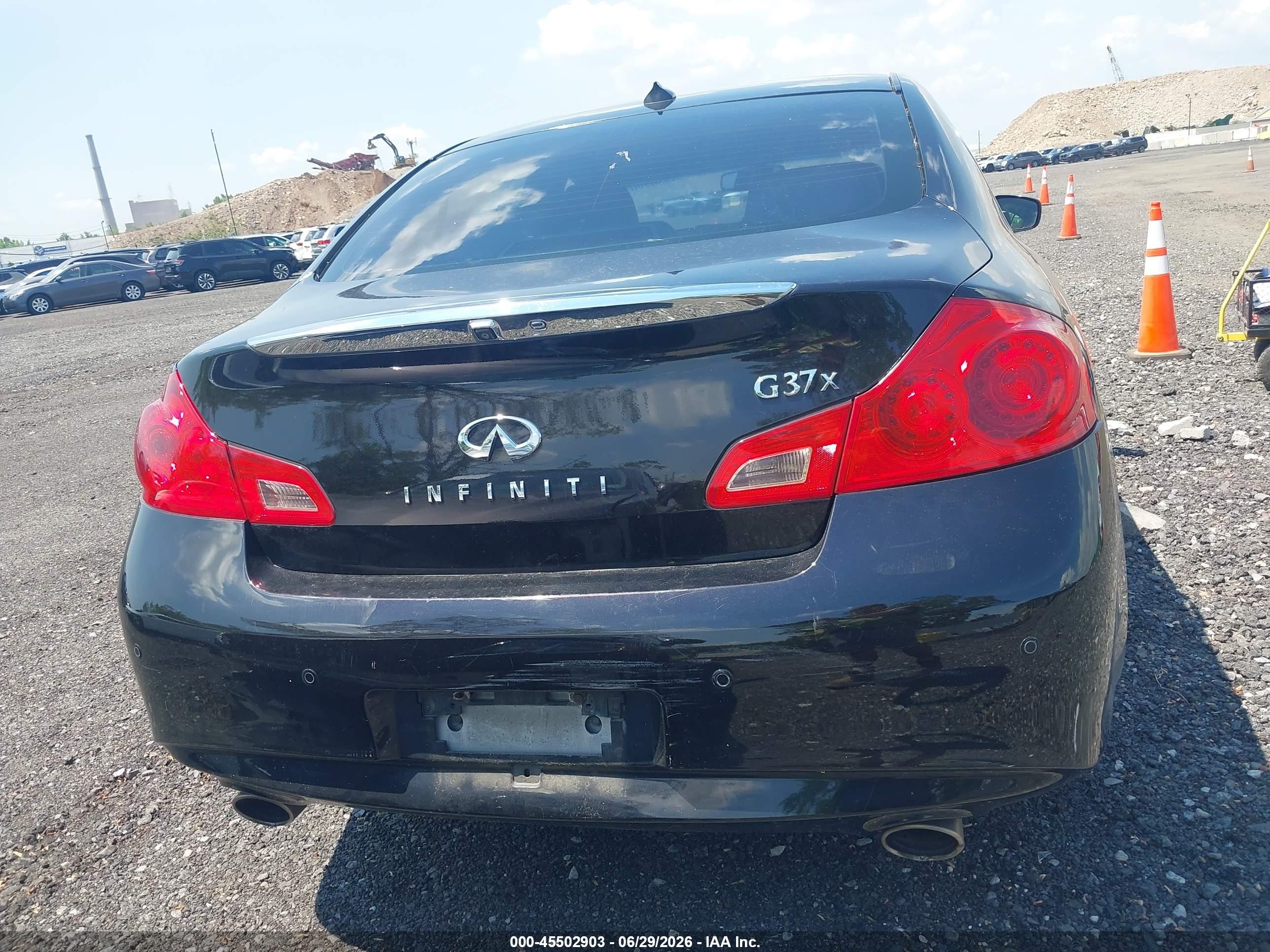 2012 Infiniti G37x   Black vin: JN1CV6AR8CM976834
