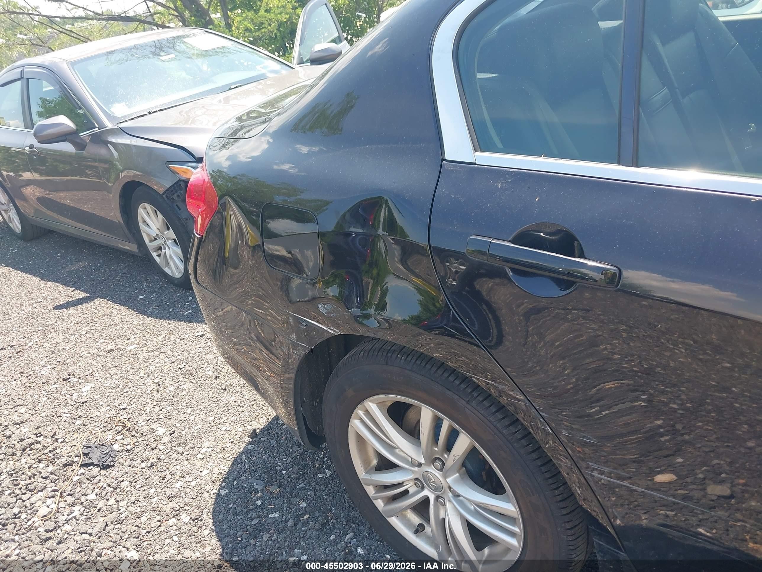 2012 Infiniti G37x   Black vin: JN1CV6AR8CM976834