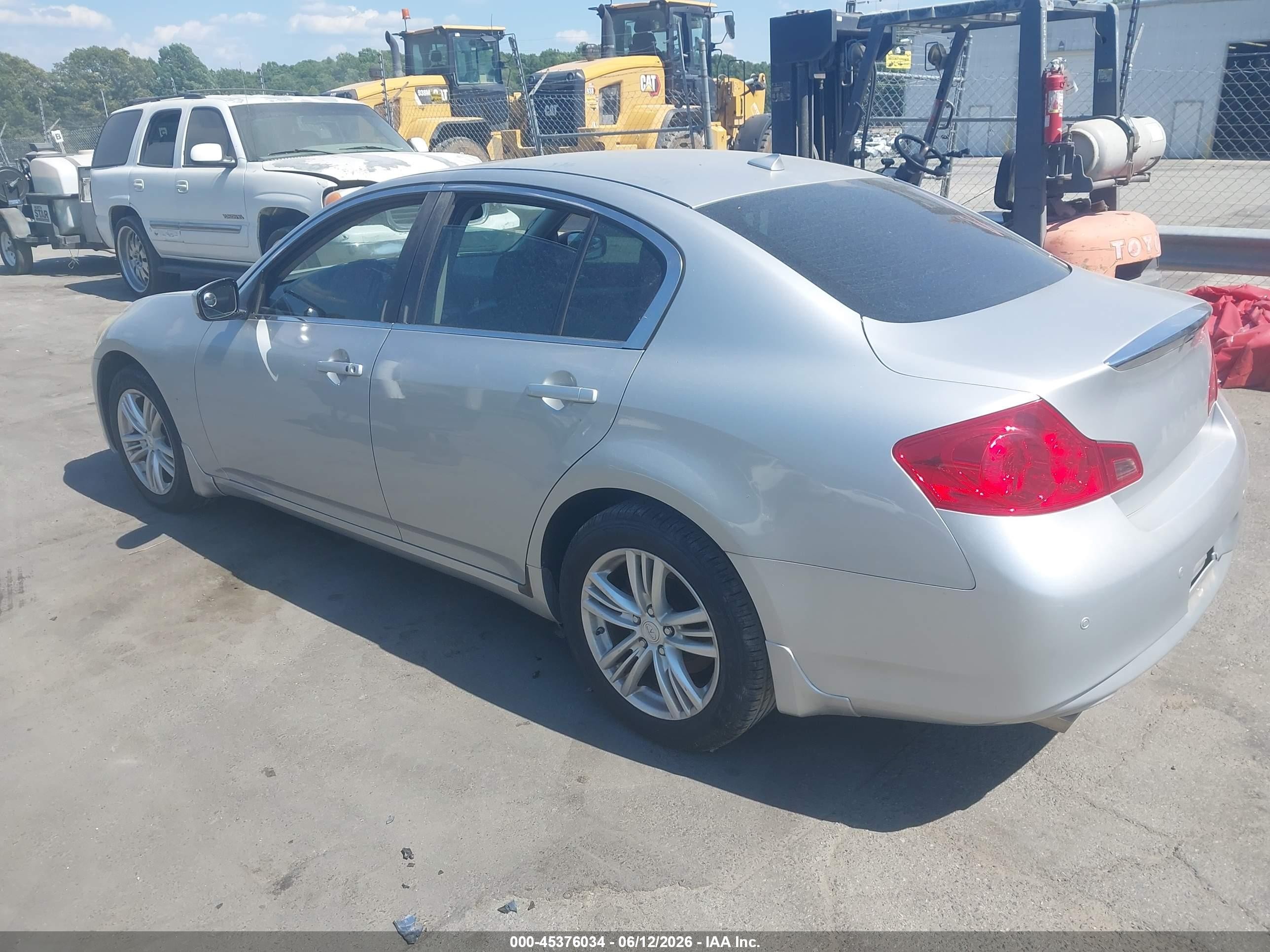 2013 Infiniti G37x   Silver vin: JN1CV6AR8DM350119