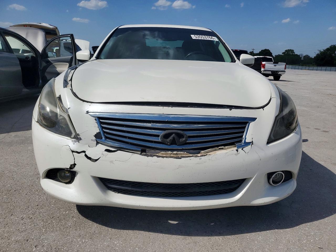 2013 Infiniti G37 Sedan X White vin: JN1CV6AR8DM354493
